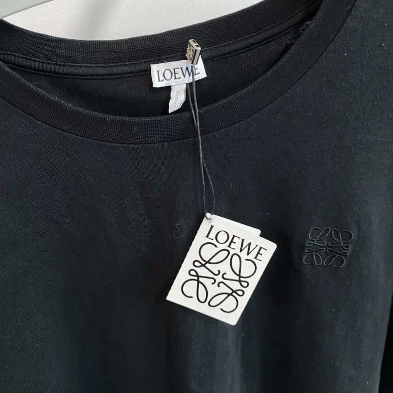 Loewe LOEWE Solid color round neck pullover loose T-shirt Size S / US 4 / IT 40 - 3 Thumbnail