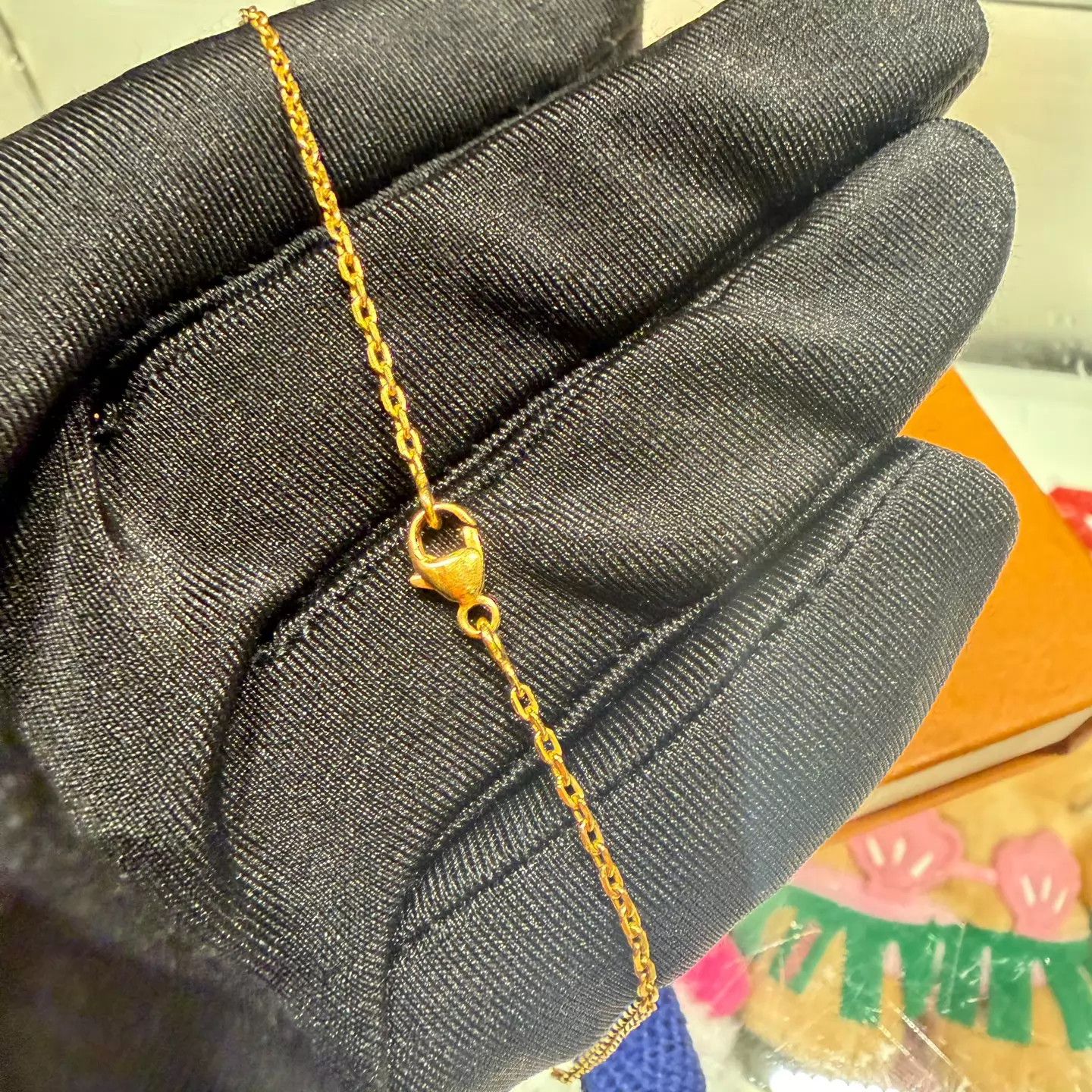 Hermes Hermes O'Kelly Black Rose Gold Lock Dual-Pendant Necklace Size ONE SIZE - 4 Thumbnail