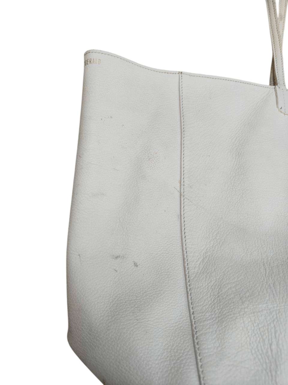 Genuine Leather Mimi Fitzgerald Leather worn Tote Bag Size ONE SIZE - 2 Thumbnail