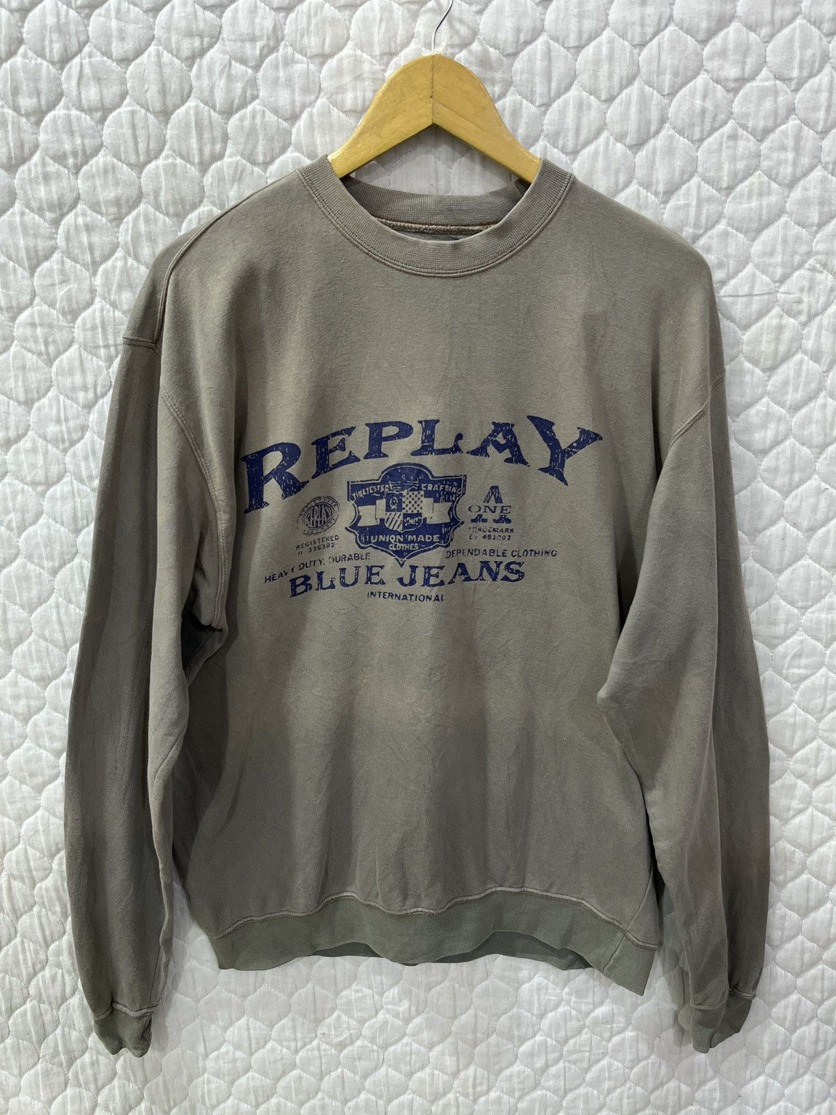 Replay 🔥🔥🔥RARE VTG REPLAY SUNFADED SWEATSHIRT Size US M / EU 48-50 / 2 - 1 Thumbnail