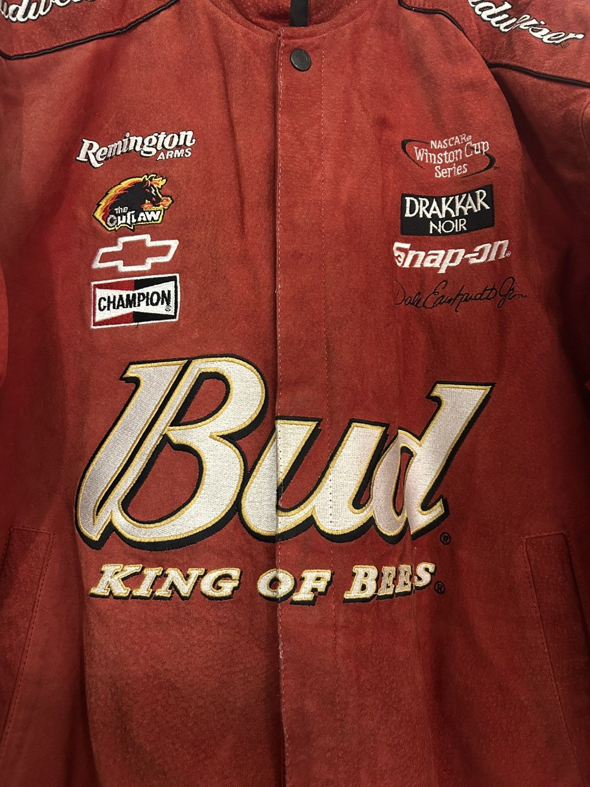 Budweiser Dale Earnhardt Budweiser Vintage 90s Racing Jacket Size US XL / EU 56 / 4 - 9 Thumbnail