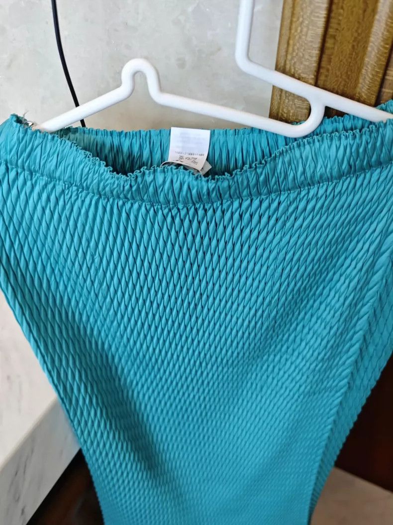 Issey Miyake issey miyake size:2 Turquoise green skirt Size 42" / US 20 - 7 Thumbnail