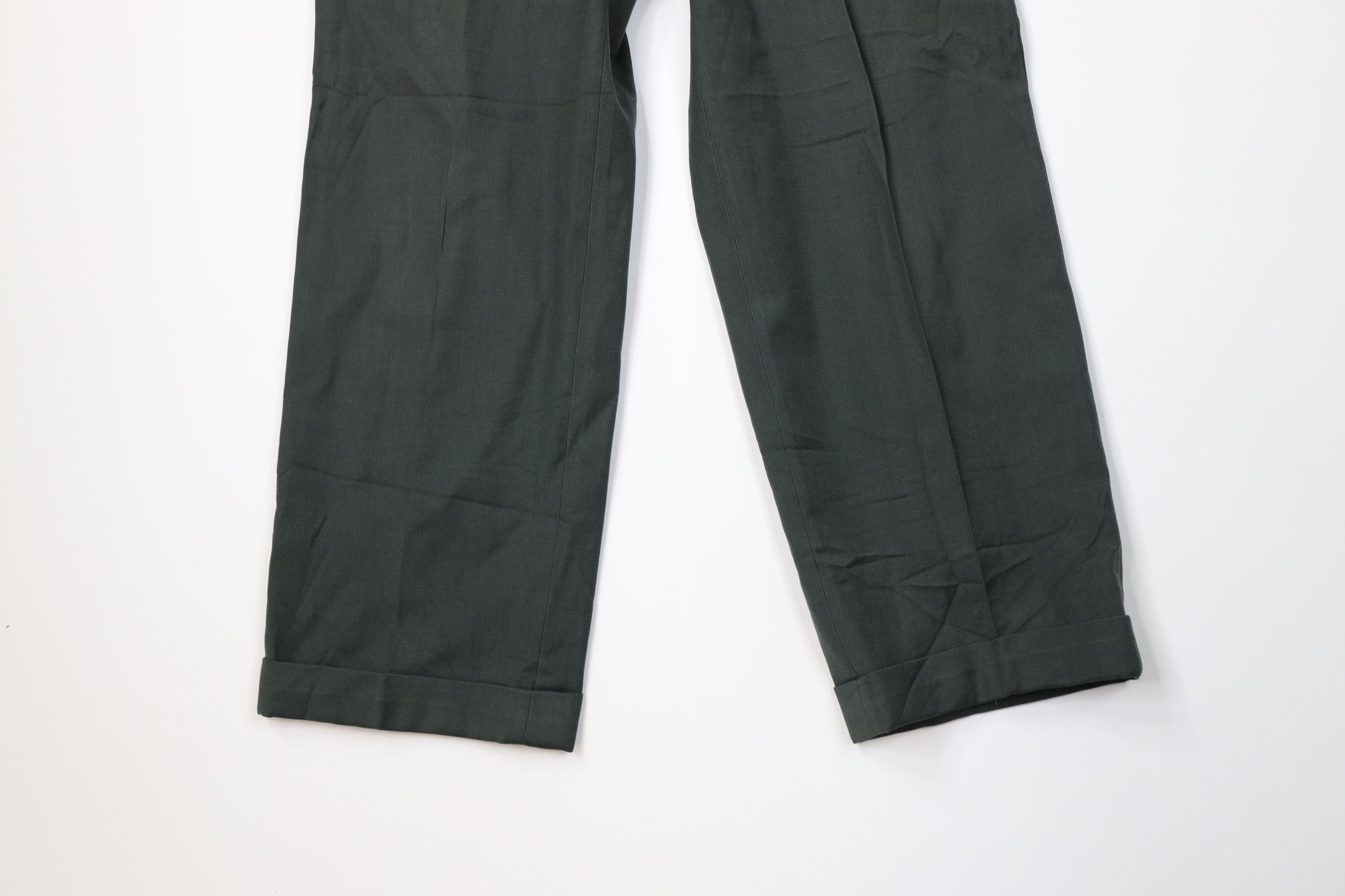 Vintage Vintage 50s Korean War Wool Shade NR 44 Serge Class 3 Pants Size US 31 - 4 Thumbnail