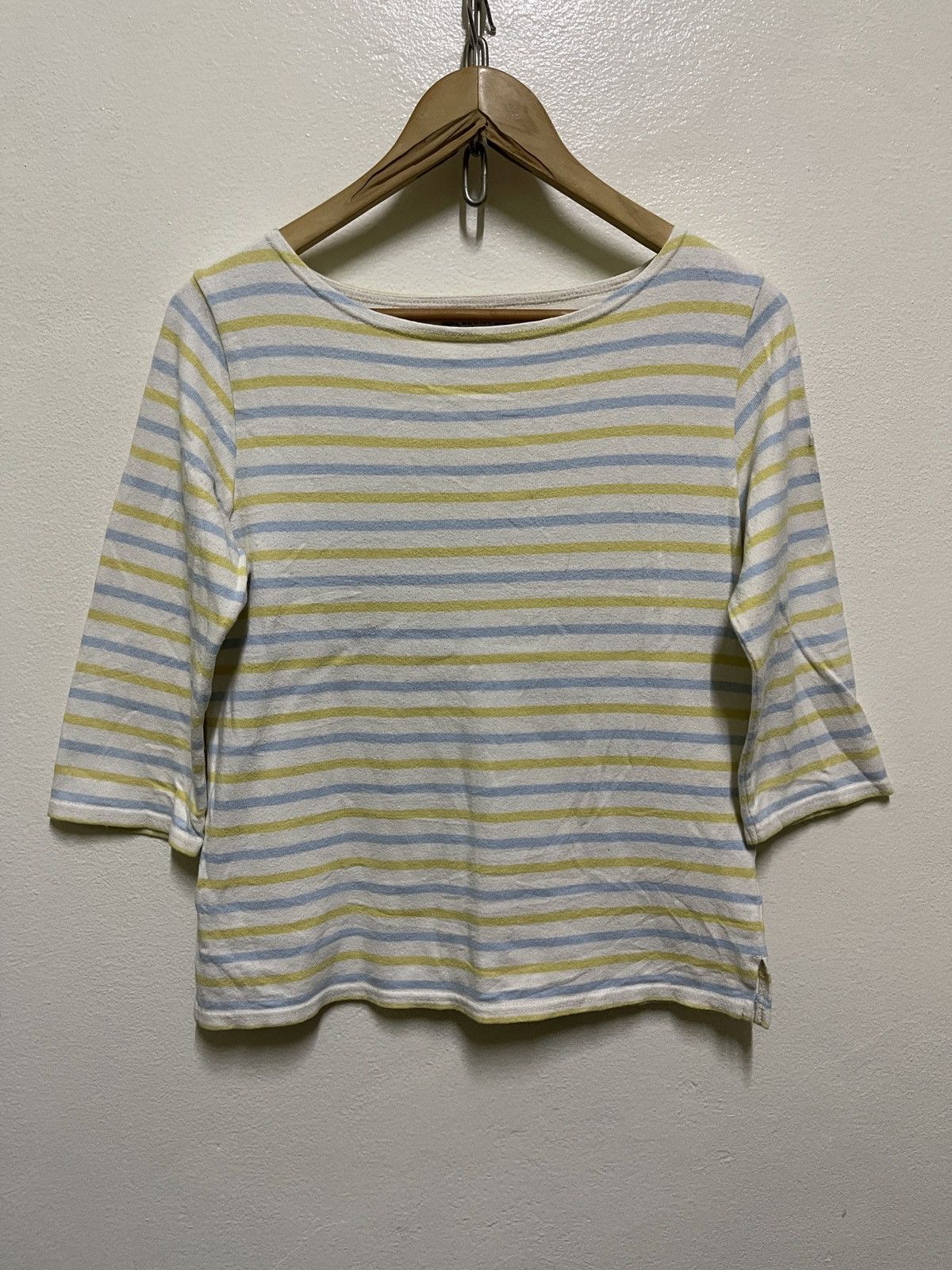 Beams Plus × Japanese Brand Beams Heart Boat Neck Stripe T Shirt Size S / US 4 / IT 40 - 1 Thumbnail