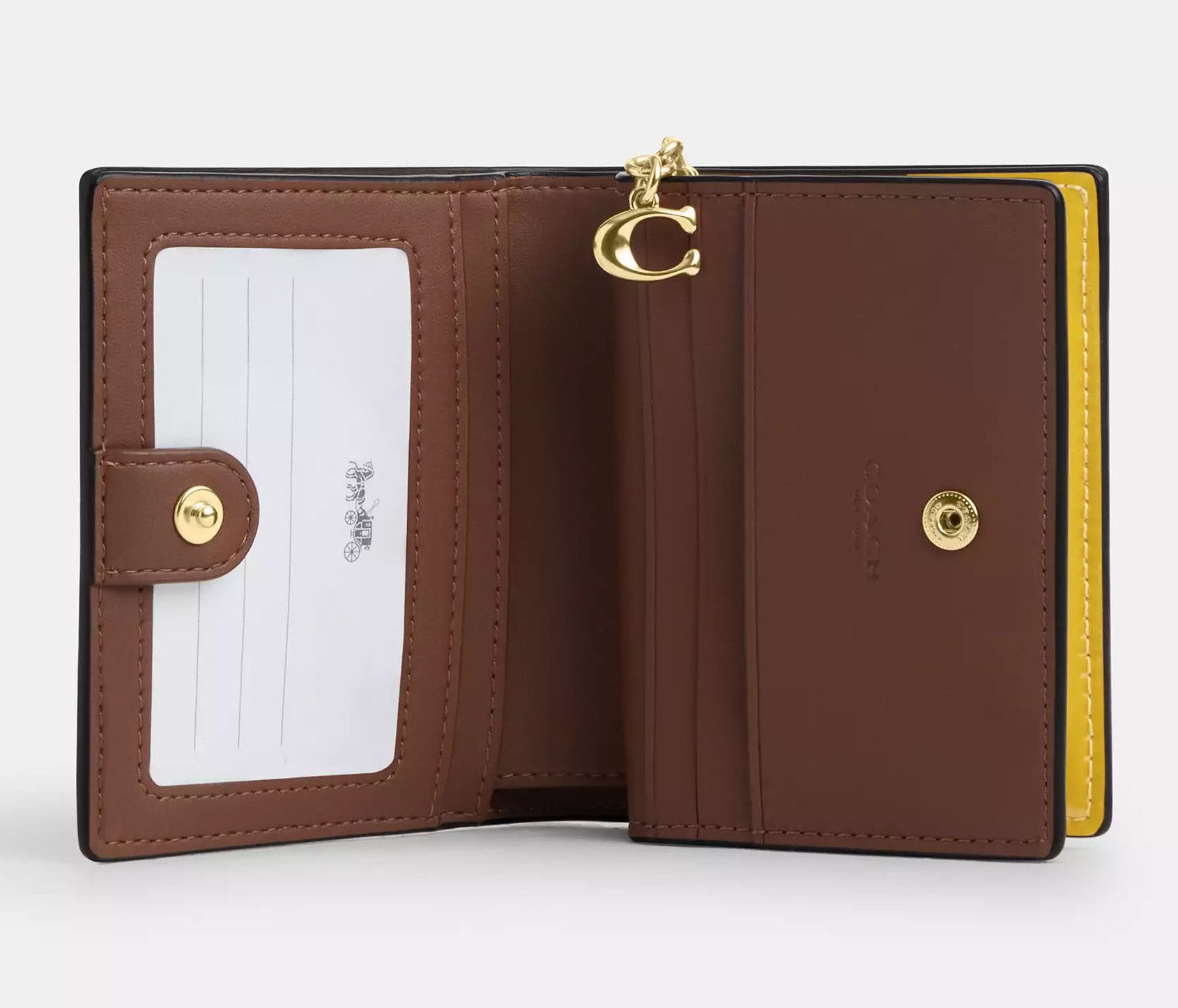 Coach Snap Wallet In Signature Leather CT982 Size ONE SIZE - 5 Thumbnail