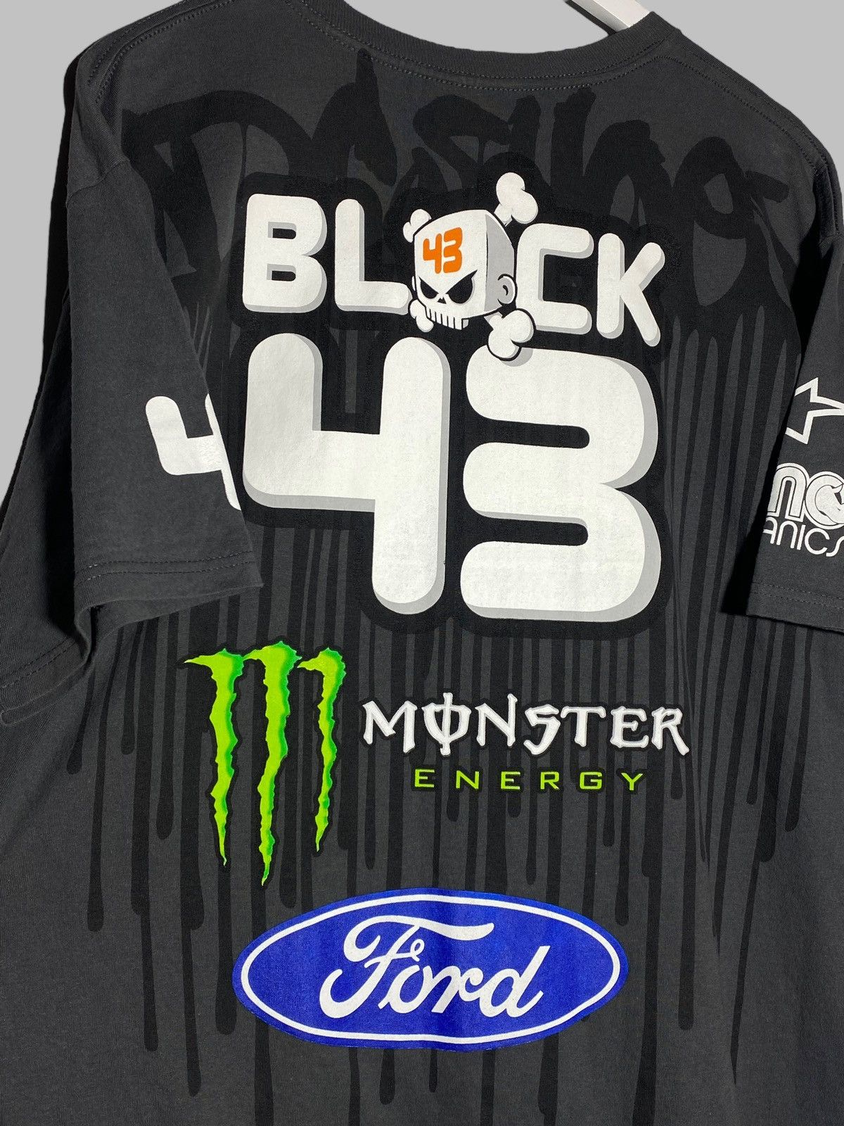 DC × Vintage Vintage DC Monster Y2k Block Energy Ford Racing Black Shirt Size US L / EU 52-54 / 3 - 3 Thumbnail