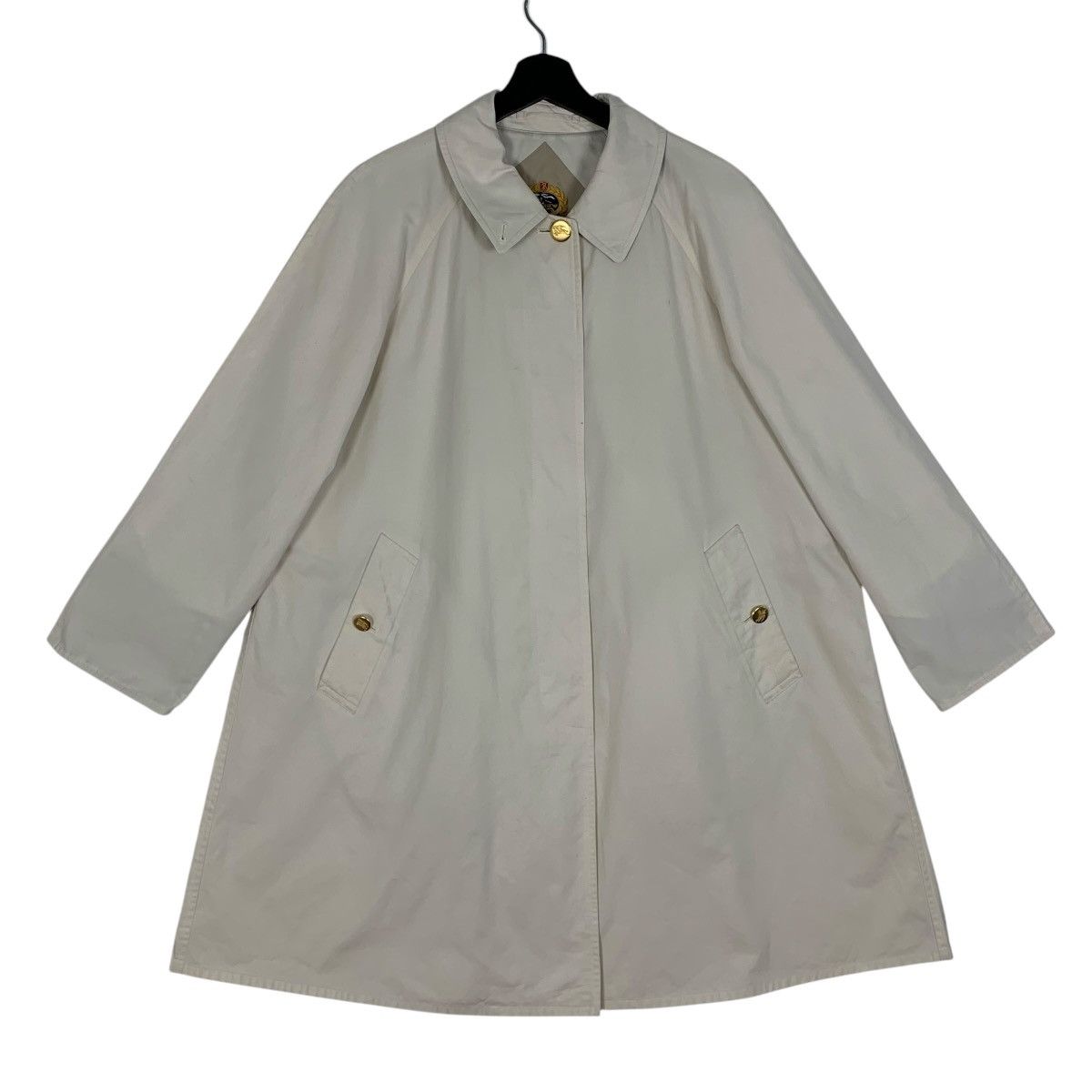 Burberry Vintage Burberry London Designer Luxury Trench Coat Size L / US 10 / IT 46 - 1 Thumbnail