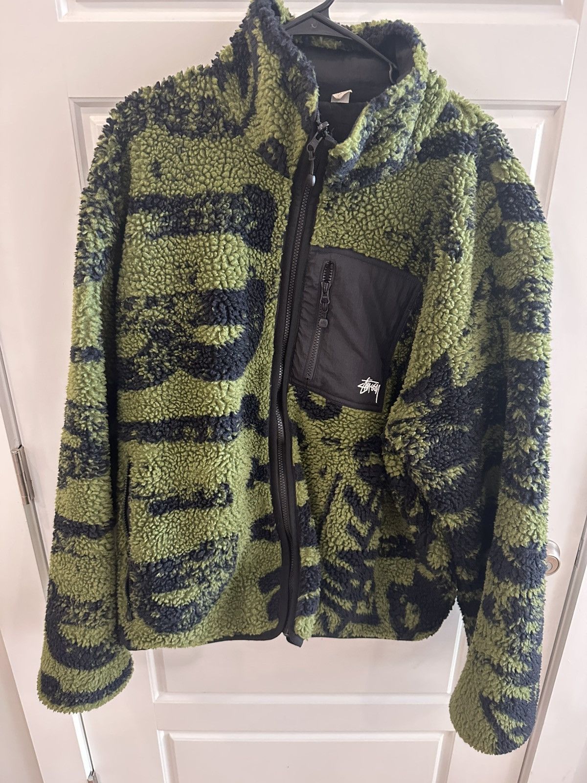 Stussy Official Stussy Sherpa Reversible Black & Green Jacket Size US XXL / EU 58 / 5 - 1 Thumbnail