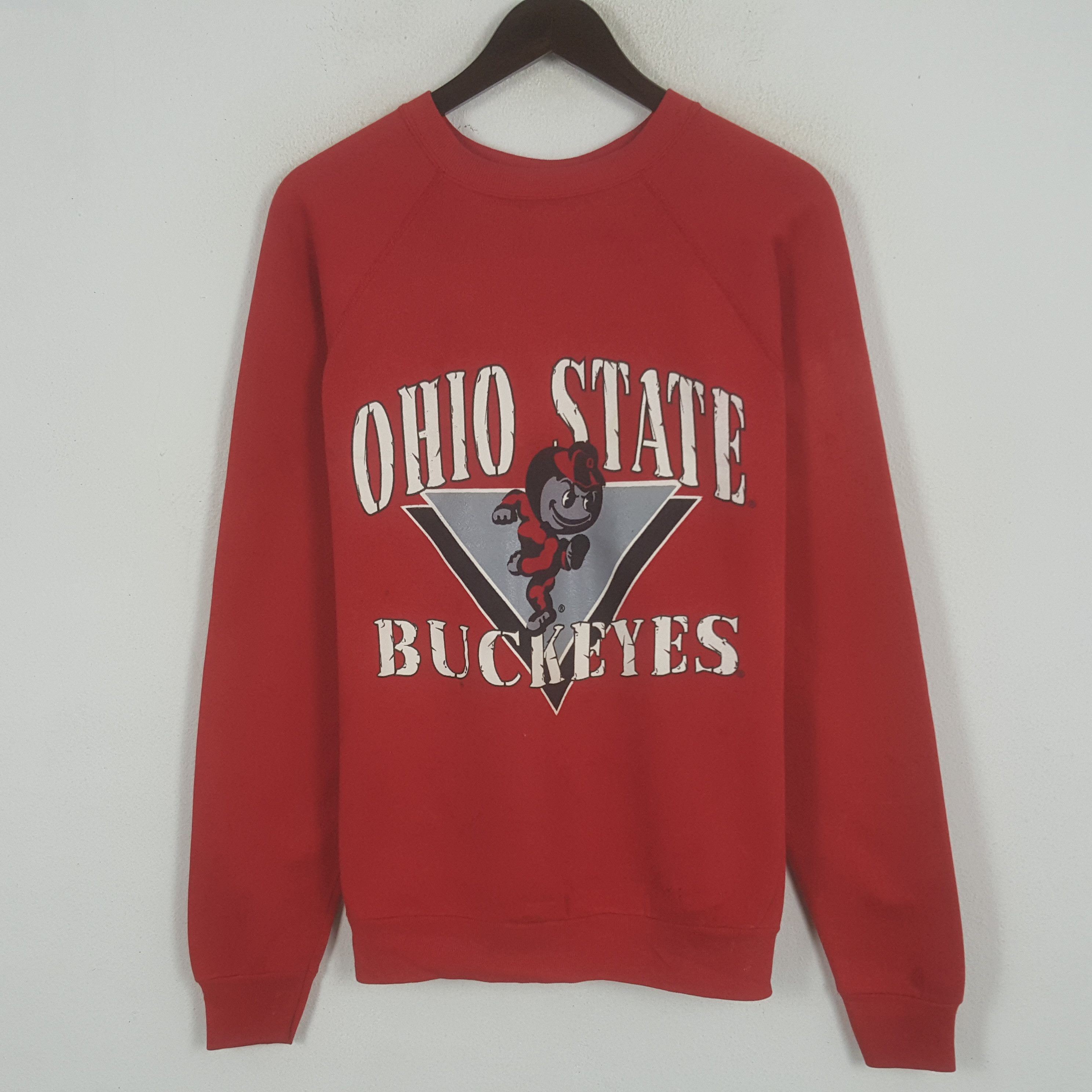 image of American College x Vintage Ohio State Buckeyes Sweatshirt in Red, Men's (Size Medium)