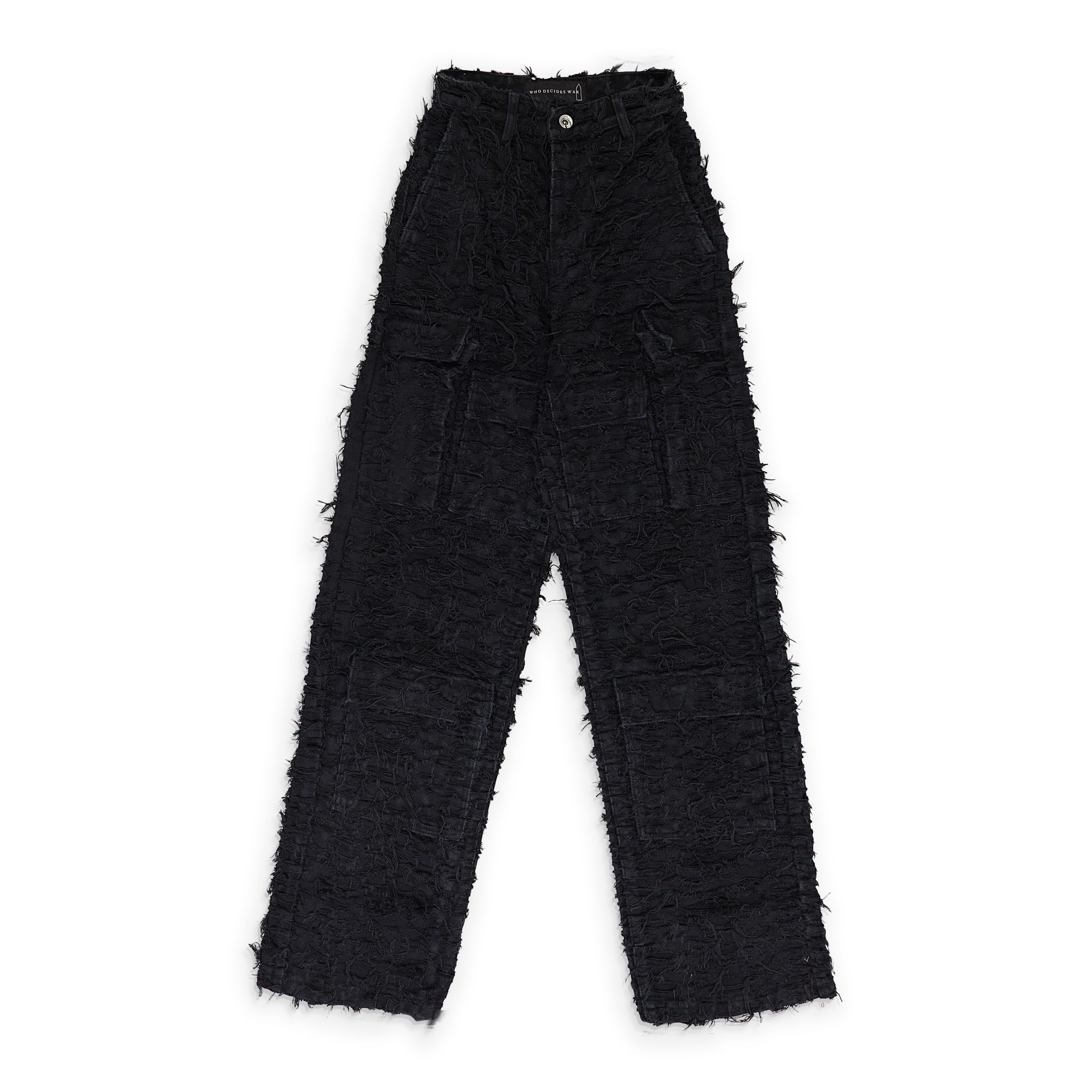 Who Decides War Who Decides War BLACK HUSK WIDE LEG PANTS SIZE 24 Size US 26 / EU 42 - 1 Thumbnail
