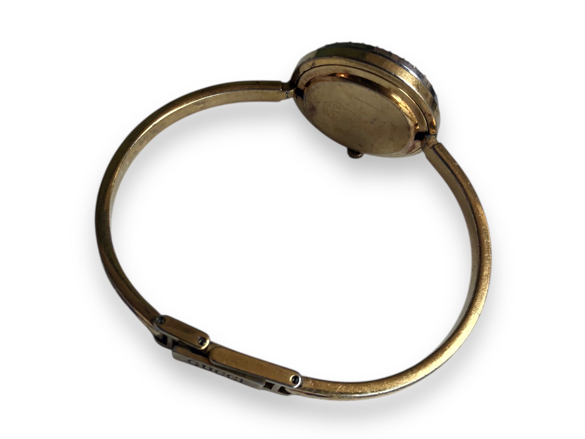 Gucci 💯Vintage GUCCI 1100L Ladies Bangle Gold Bracelet Watch Size ONE SIZE - 3 Thumbnail