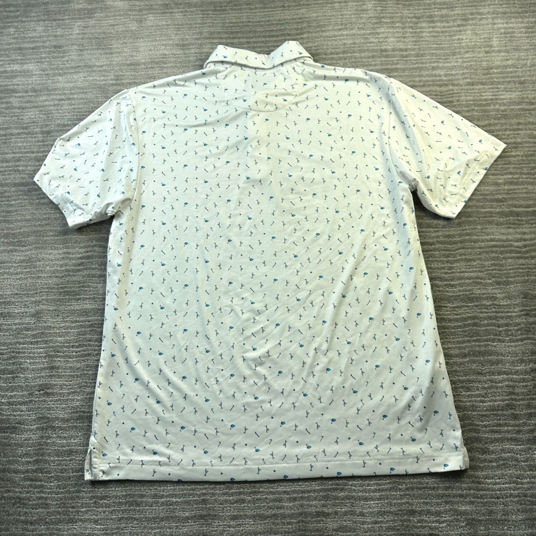 Callaway Callaway Polo Shirt Mens Medium White All Over Print Golf Performance Size US M / EU 48-50 / 2 - 3 Thumbnail