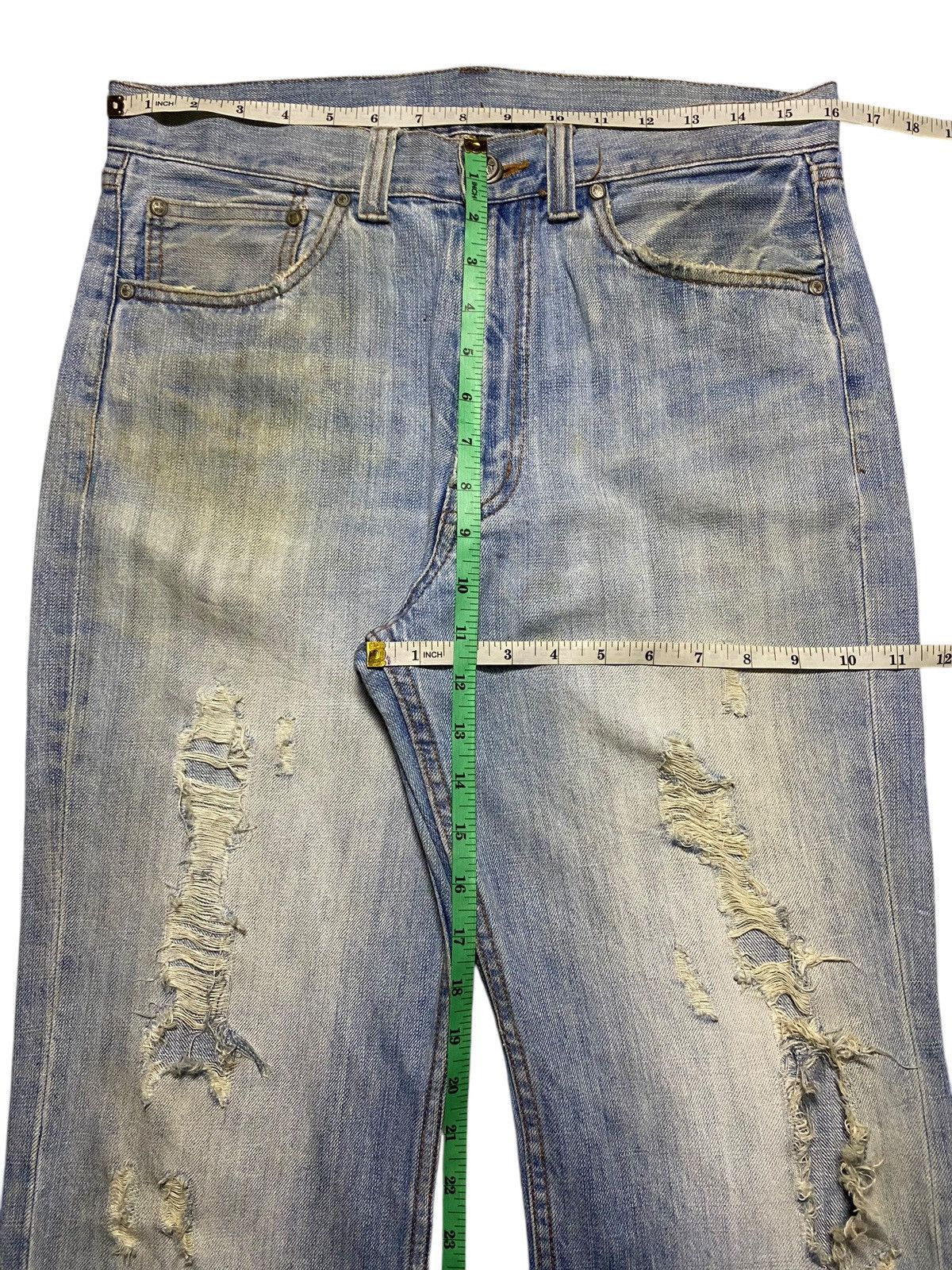 Japanese Brand Distressed Denim with Silver Cros Thunder Bootcut Jeans Size US 32 / EU 48 - 14 Thumbnail