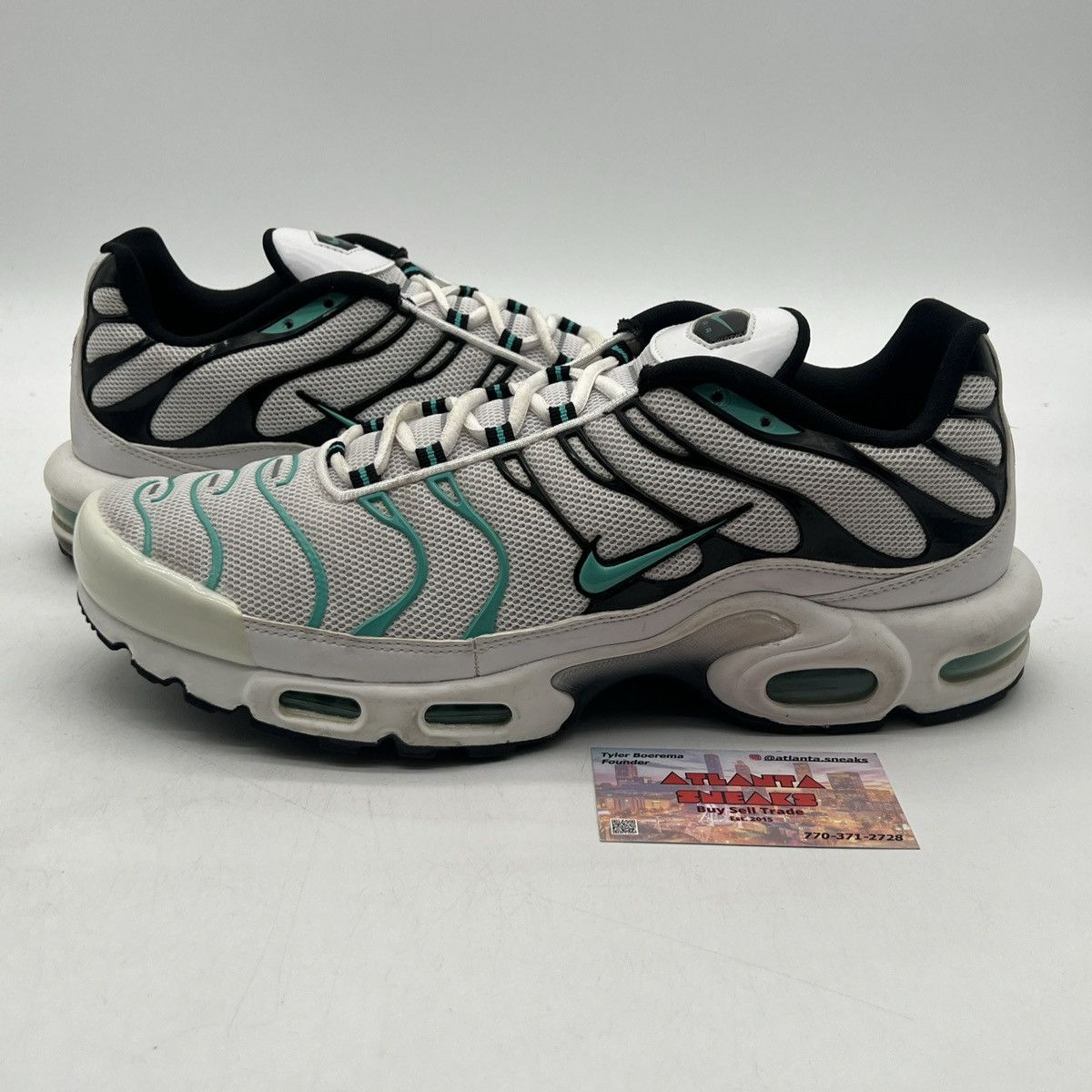 Nike Air max plus white hyper Jade Size US 12 / EU 45 - 1 Thumbnail