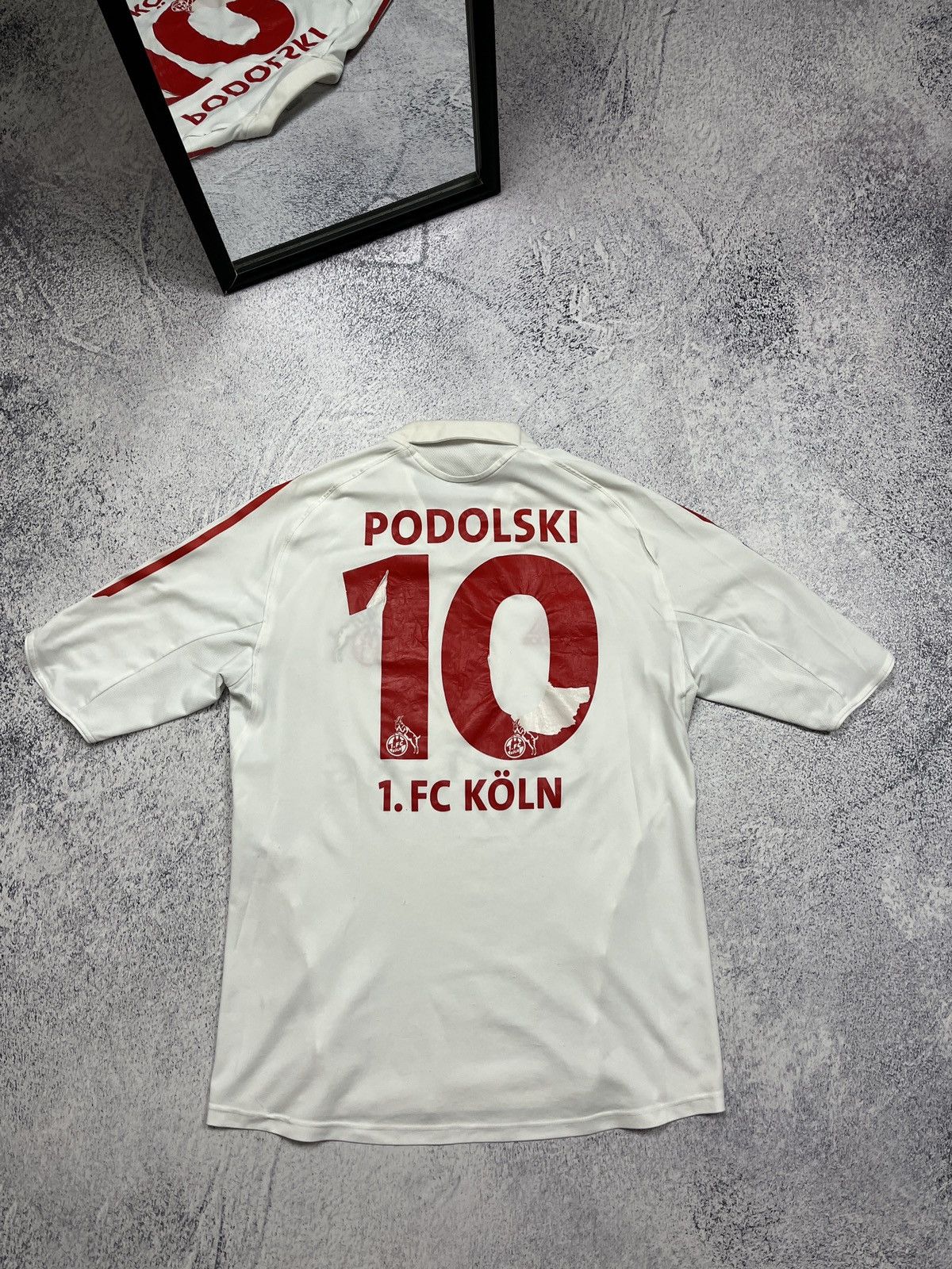 Adidas Adidas FC Koln 2005/2006 #20 Podolski Home Soccer Jersey Kit Size US L / EU 52-54 / 3 - 19 Thumbnail