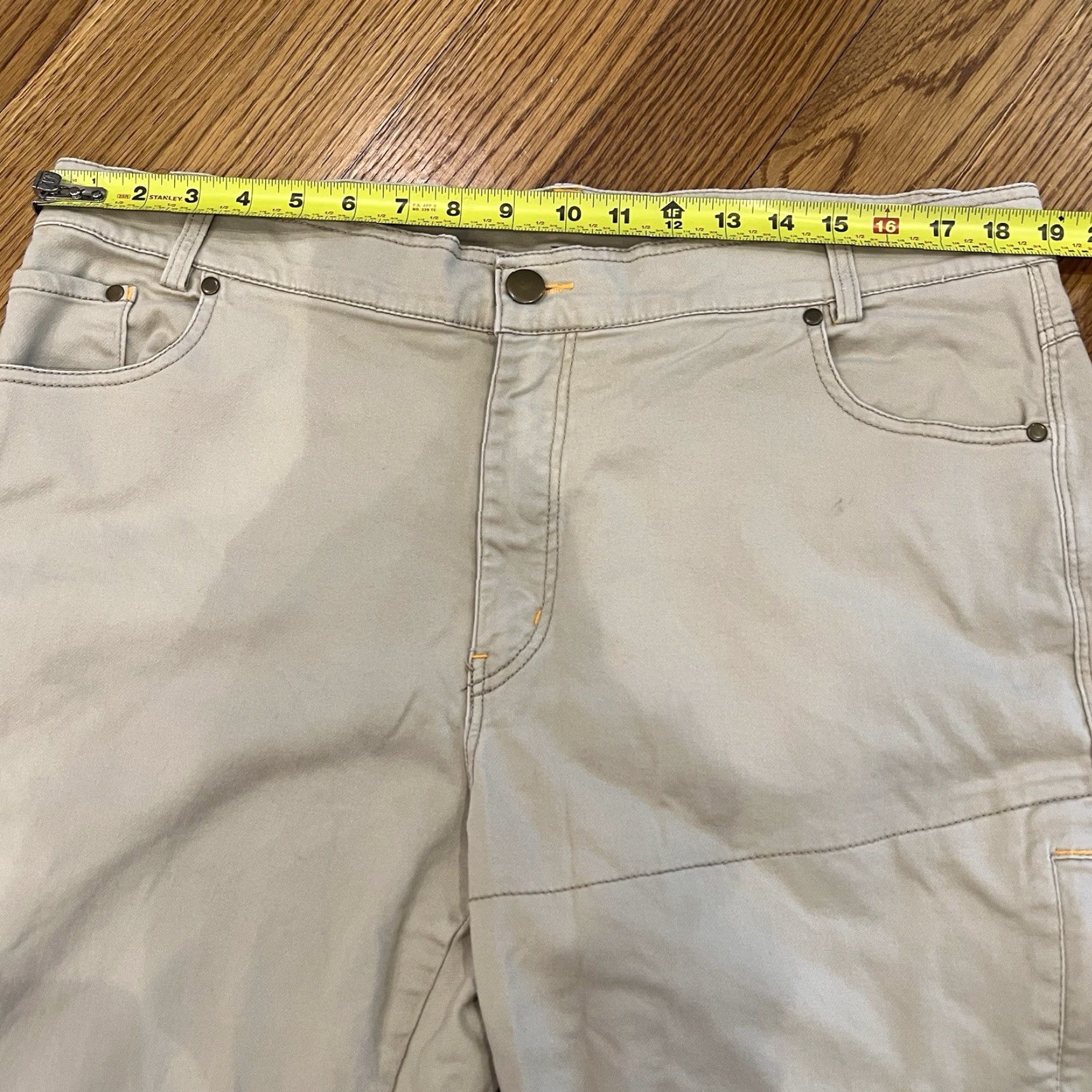 Stoic Stoic Pants Men Cargo Flat Front Zipper 38x30 Beige Regular Pockets Lightweight Cargo Pants Size US 38 / EU 54 - 6 Thumbnail