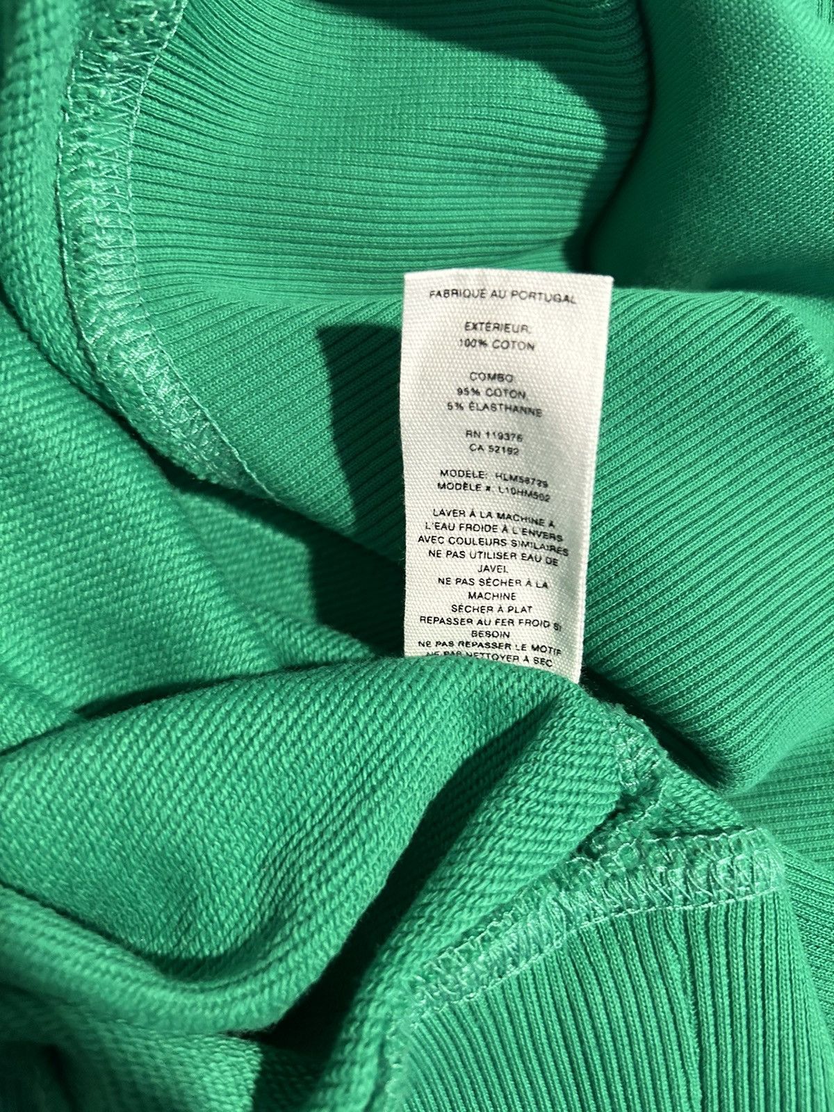 Helmut Lang HELMUT LANG - Macro Mix Terry Hoodie in Peppermint Size US XXL / EU 58 / 5 - 8 Thumbnail