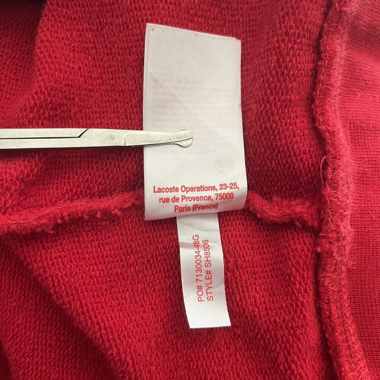 Supreme Supreme Lacoste Hooded Sweatshirt Red Size US L / EU 52-54 / 3 - 8 Thumbnail