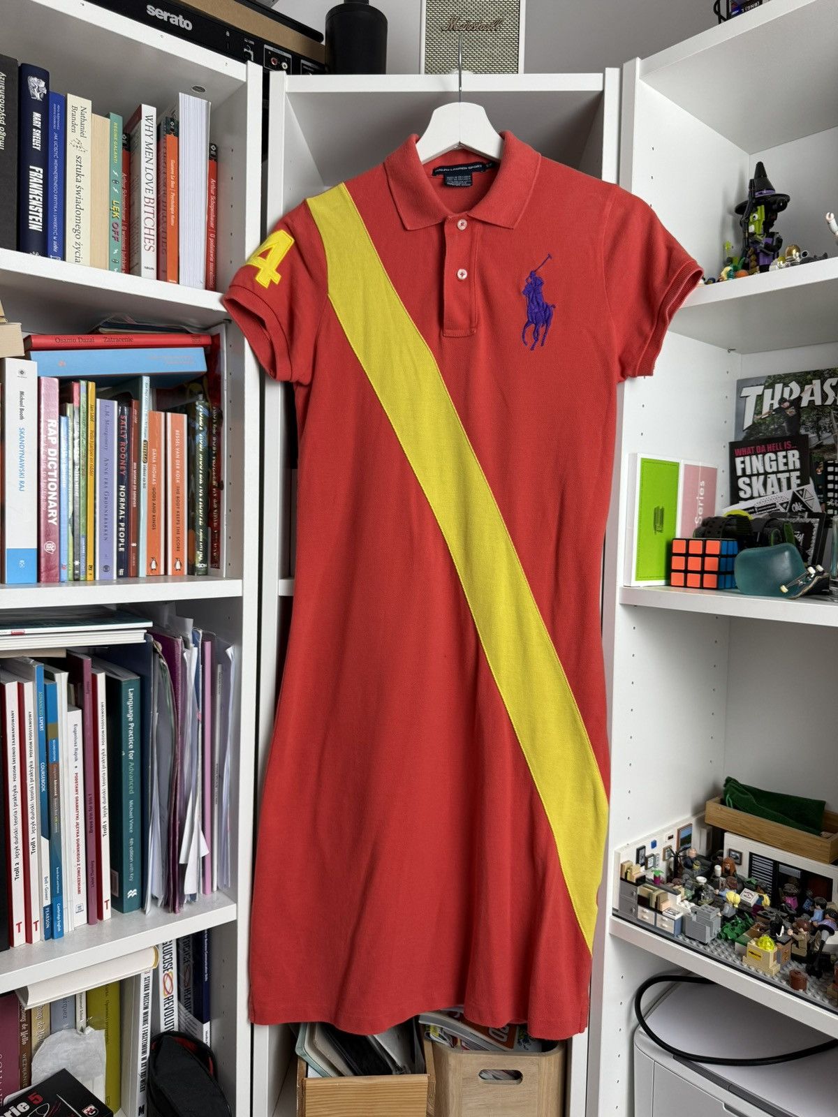 Designer × Polo Ralph Lauren × Ralph Lauren Polo Ralph Lauren big pony cotton midi dress S chief keef y2k Size S / US 4 / IT 40 - 1 Thumbnail