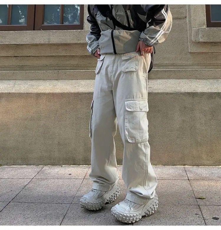 Japanese Brand × Vintage Cargo Pants Black- Korean Streetwear Style Pants Size US 32 / EU 48 - 8 Thumbnail