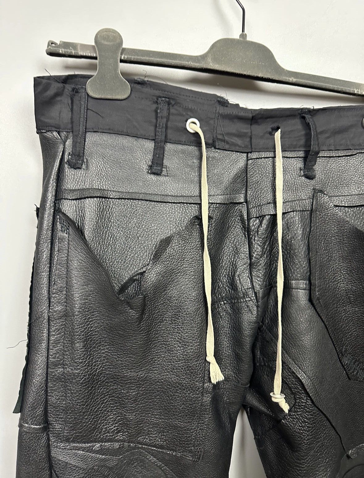 Rick Owens SWAMPGOD Leather Pants Size US 32 / EU 48 - 4 Thumbnail