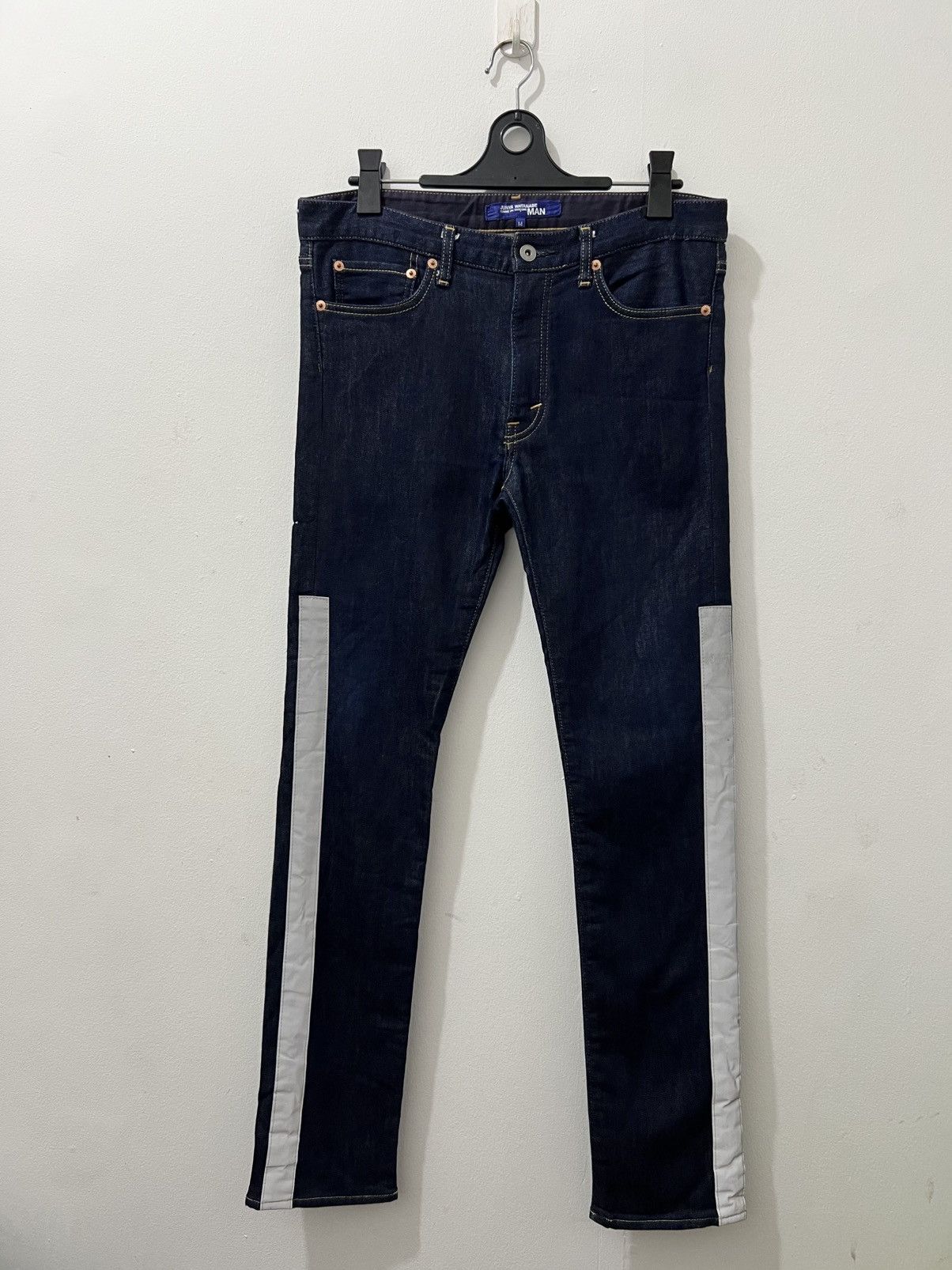 Junya Watanabe JW - CDG Man - F/W18 Reflector Side Tape Jeans Size US 32 / EU 48 - 4 Thumbnail