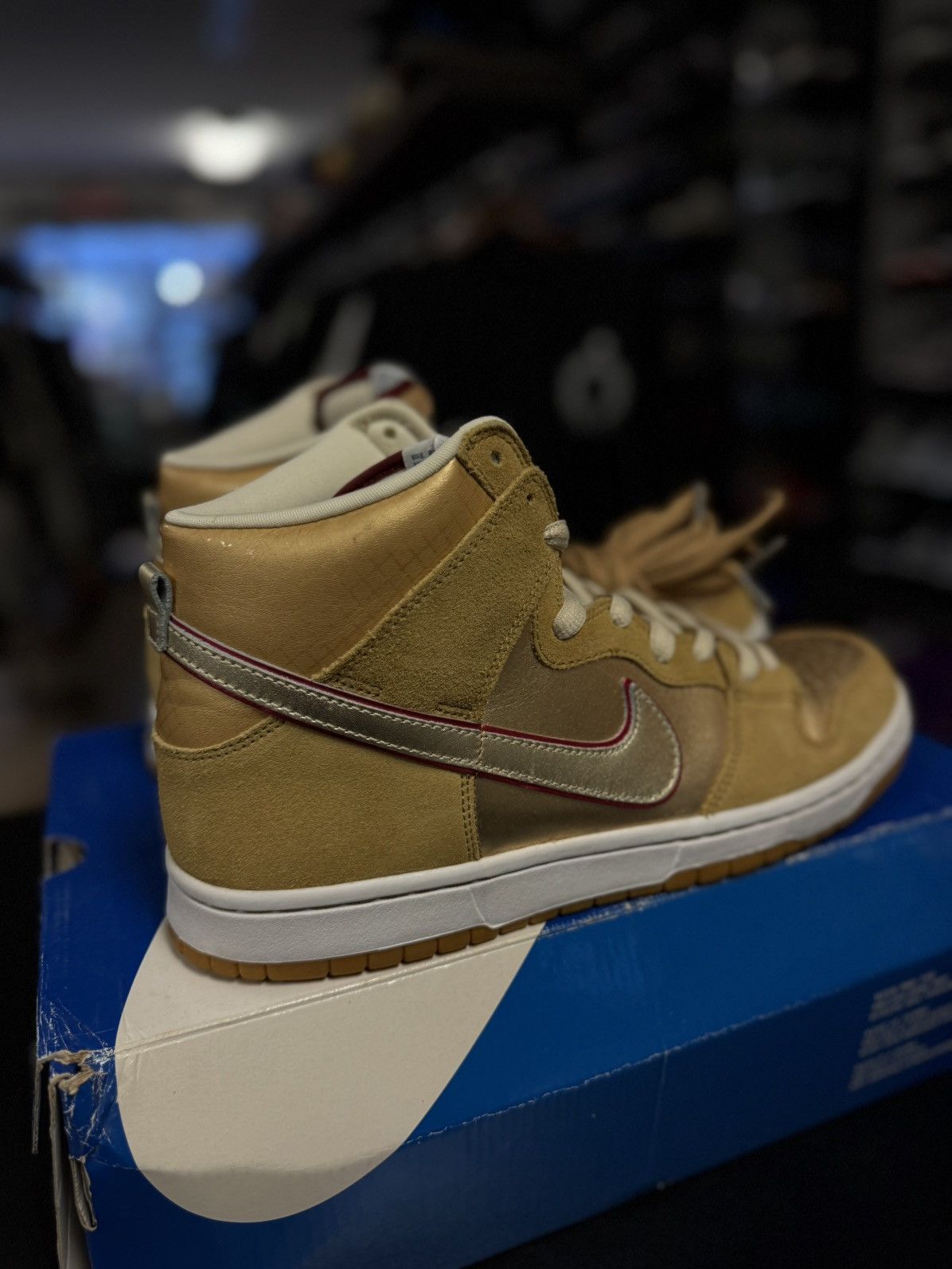 Nike Size 11- Nike SB Dunk High Premium Koston 2010 (313171- 702) Size US 11 / EU 44 - 4 Thumbnail