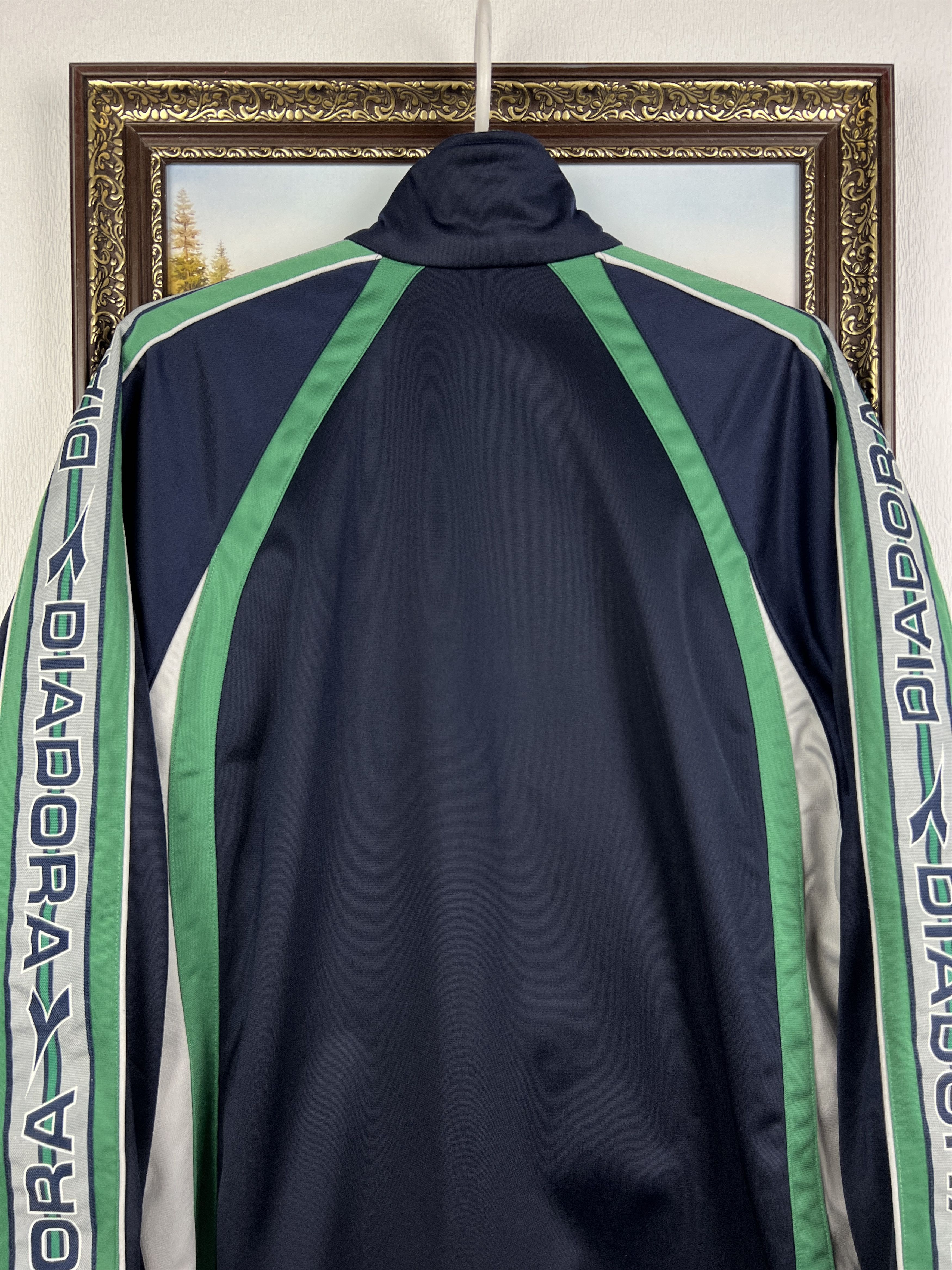 Diadora Vintage 90's Rapid Wien Football Jacket Soccer Track Top Size US L / EU 52-54 / 3 - 12 Thumbnail