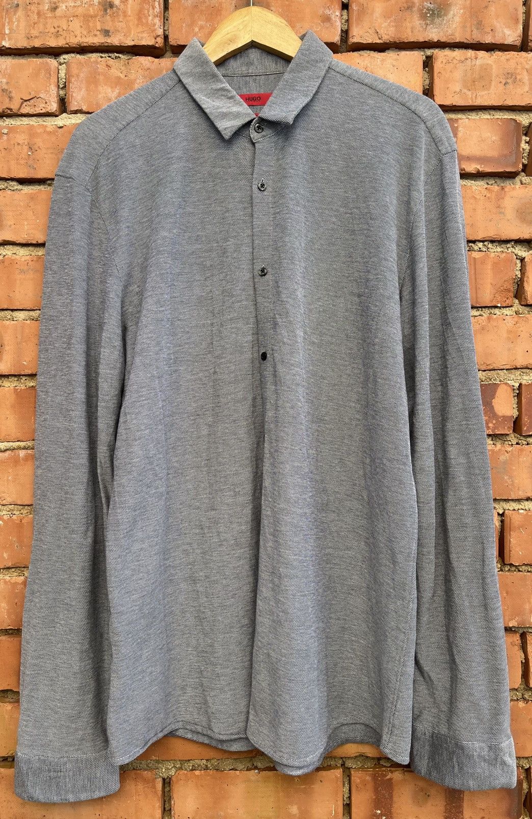Hugo Mens Hugo Boss Gray Shirt Size XXL Size US XXL / EU 58 / 5 - 1 Thumbnail