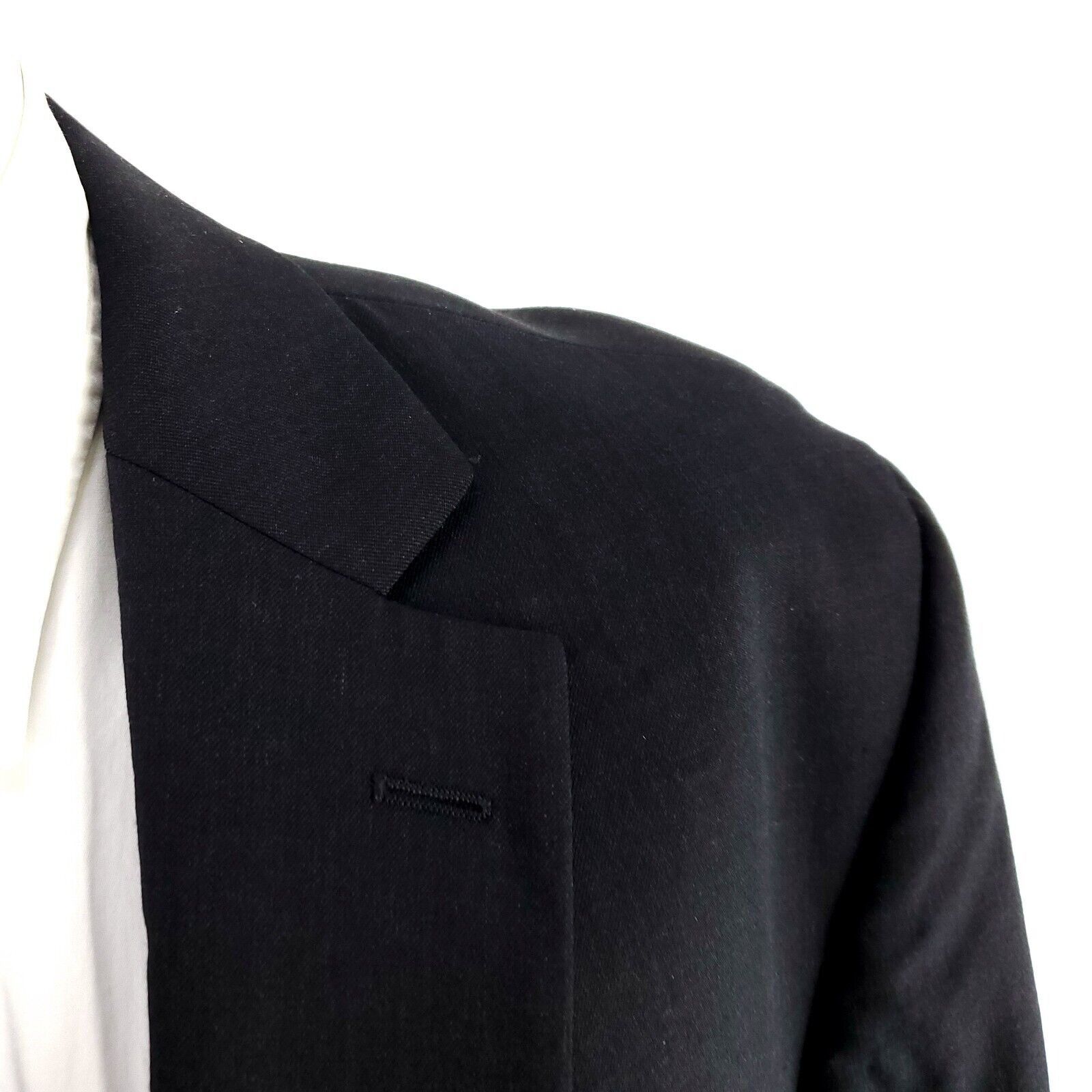 Lauren Ralph Lauren Pronto Uomo Wool 2 Button Blazer 46L Or Slim Fit 48L Gray Size 46L - 2 Thumbnail