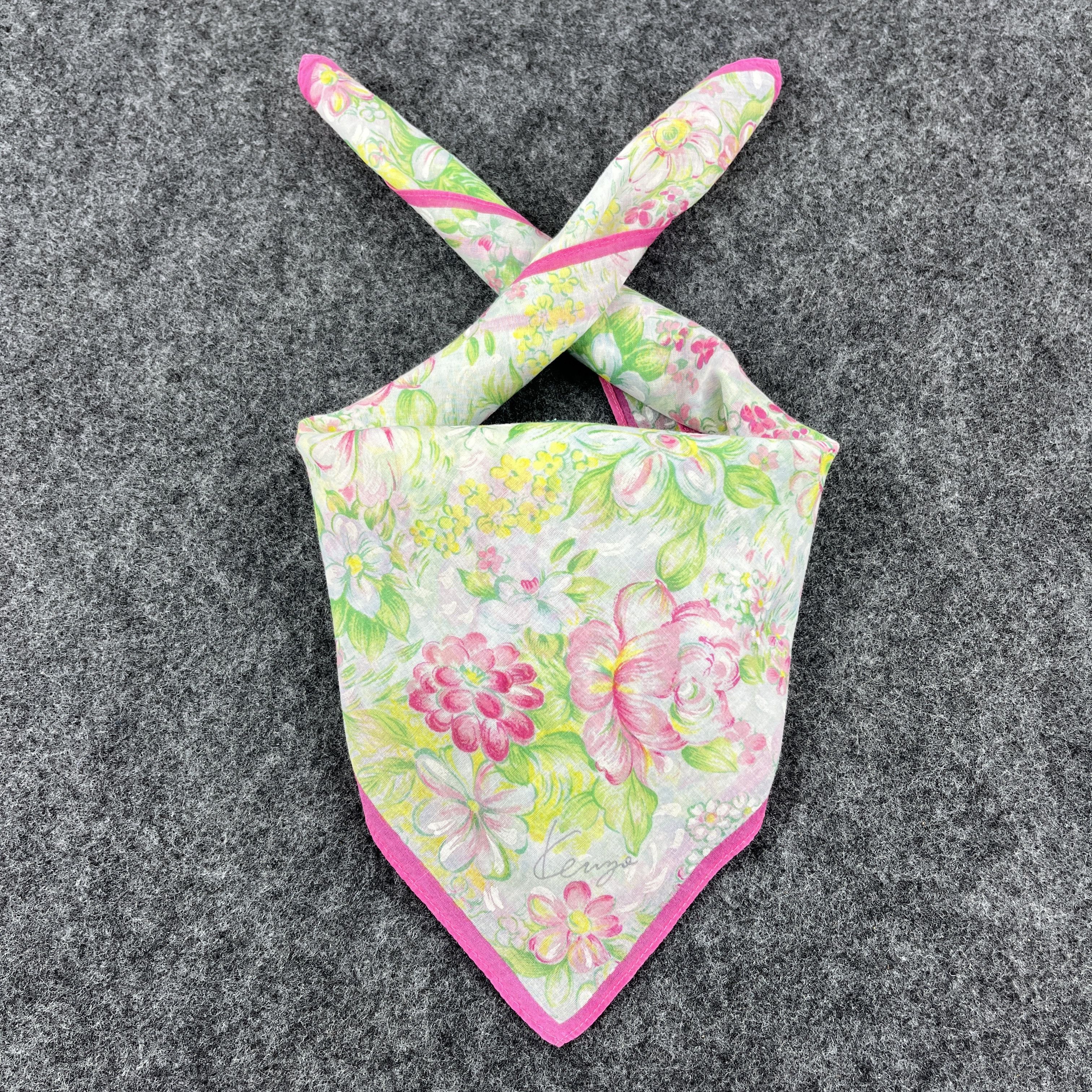 Kenzo × Vintage Kenzo Handkerchief / Bandana / Neckerchief B291 Size ONE SIZE - 1 Thumbnail
