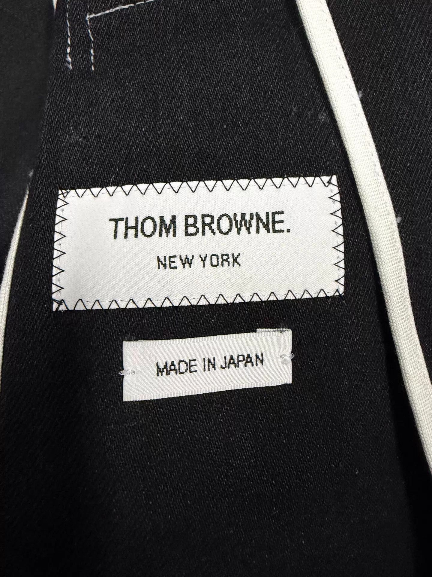 Thom Browne Thom Browne Men's 4-Bar Denim Jacket Black Rare Size US S / EU 44-46 / 1 - 7 Thumbnail