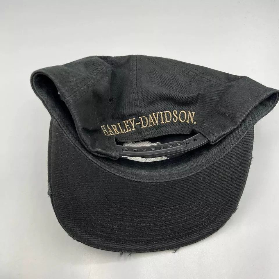 Harley Davidson Harley-Davidson Hat Men Black Motorcycle Snap Back Cap Size ONE SIZE - 8 Thumbnail