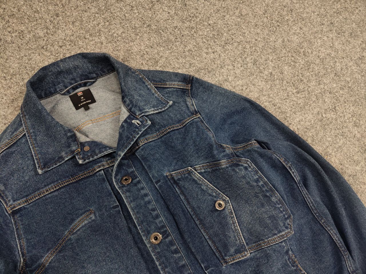 G-Star Vintage G Star Raw Scutar Light Faded Pocket Denim Jacket Size US S / EU 44-46 / 1 - 8 Thumbnail
