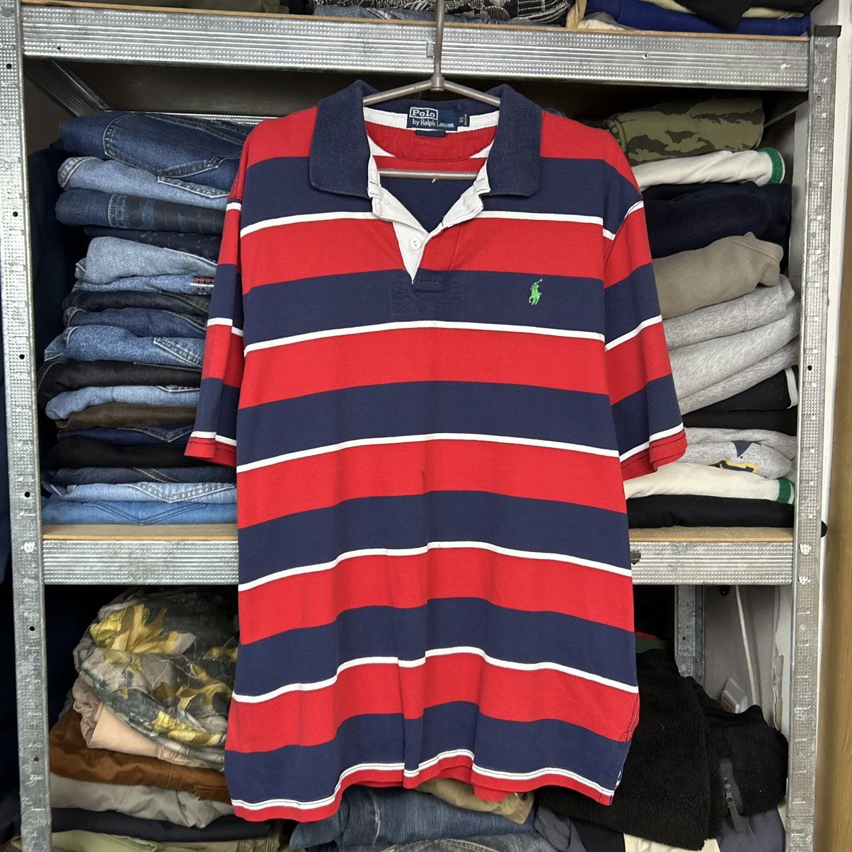 Polo Ralph Lauren Vintage Polo Ralph Lauren small pony y2k streetwear polo Size US XL / EU 56 / 4 - 1 Thumbnail