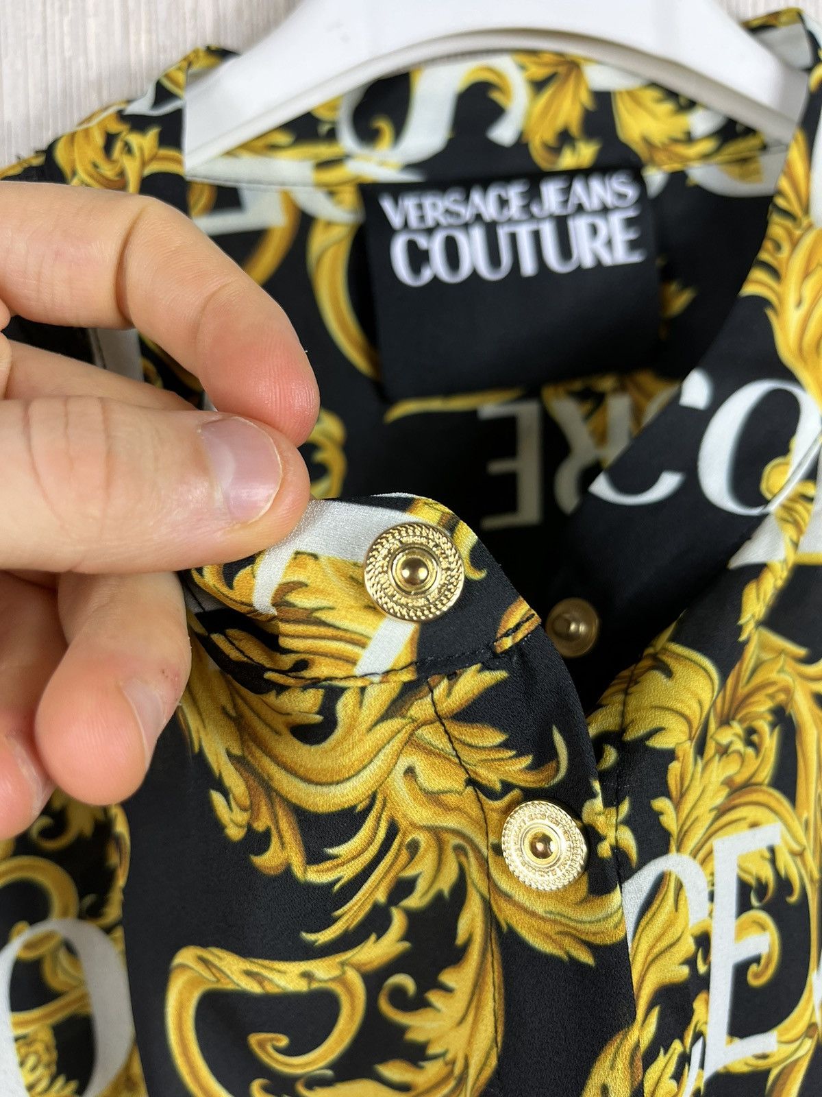 Versace × Versace Jeans Couture Versace Jeans Couture full print shirt gold details monogram Size US L / EU 52-54 / 3 - 17 Thumbnail