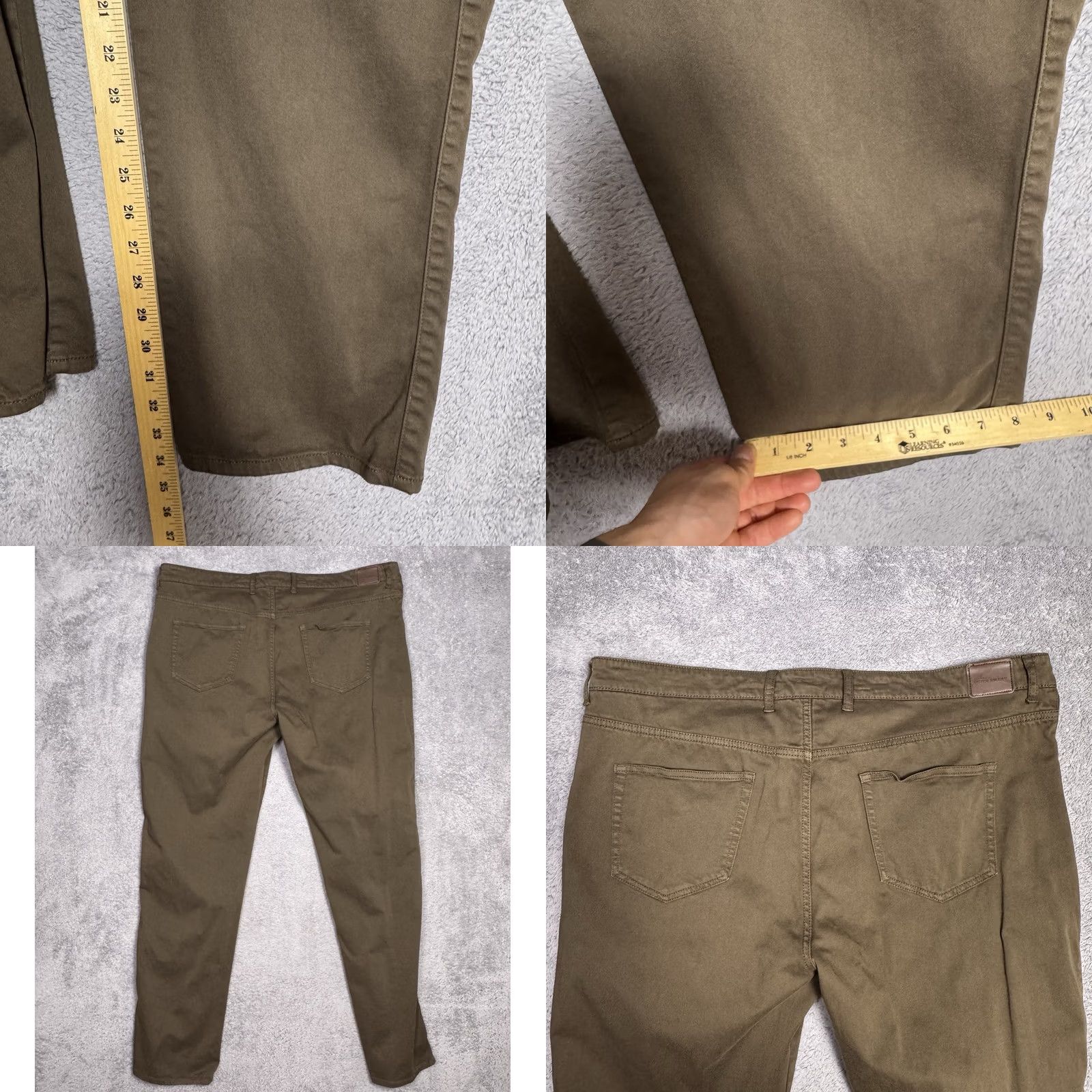 Peter Millar Peter Millar Pants Mens 40x34 Chino 5-Pocket Ultimate Sateen Regular Rise Mid Breathable Soft Brown Size US 40 / EU 56 - 9 Thumbnail