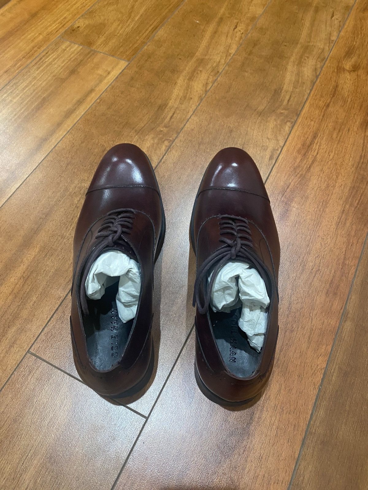 Cole Haan Cole Haan - Cap Toe Oxford - Cordovan - US 9.5 Size US 9.5 / EU 42-43 - 4 Thumbnail