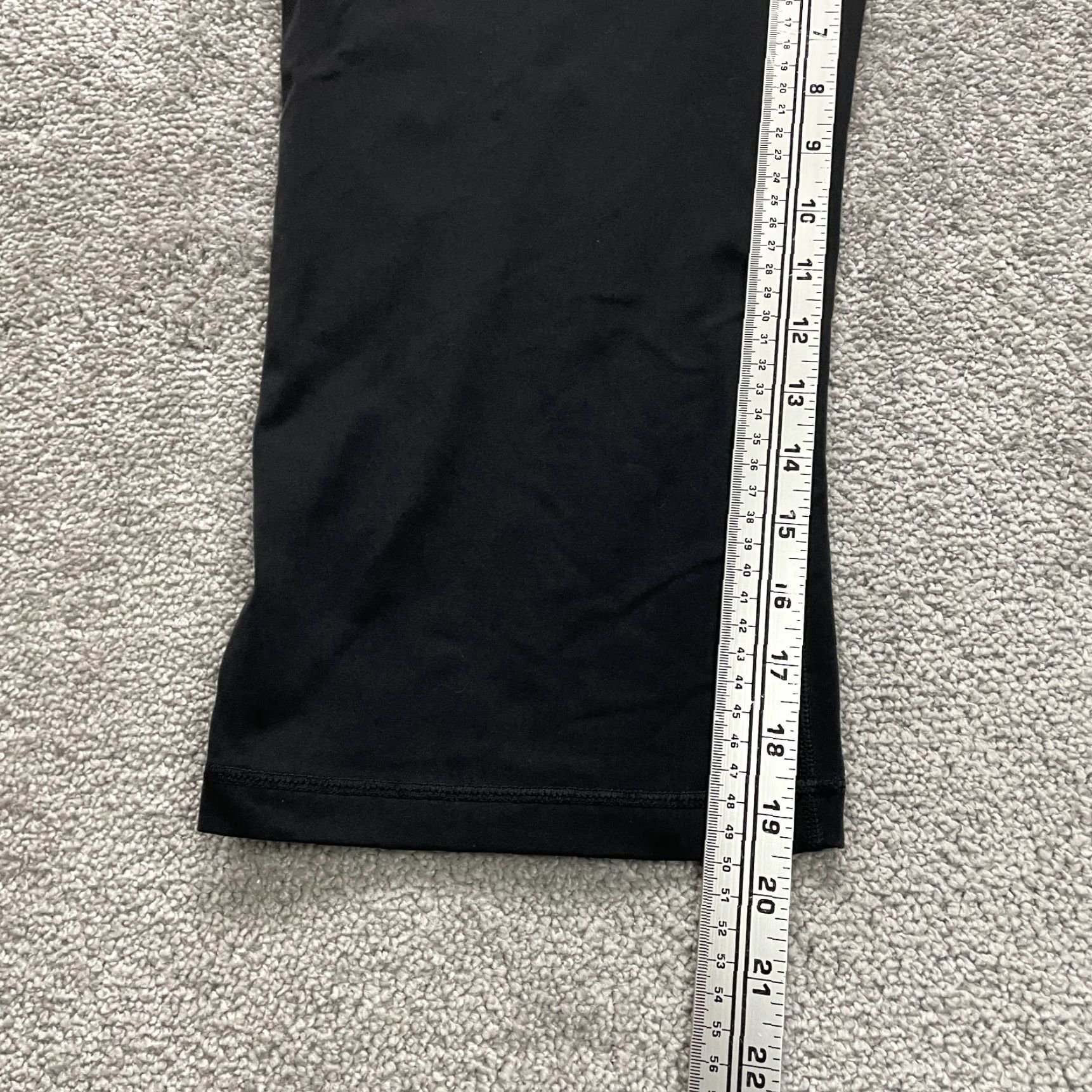 Vintage Kirkland Compression Cropped Leggings Pants Womens Black Low Rise 32x19.5 Activewear, Athleisure, Casual, Travel Size 24" / US 00 / IT 34 - 5 Thumbnail