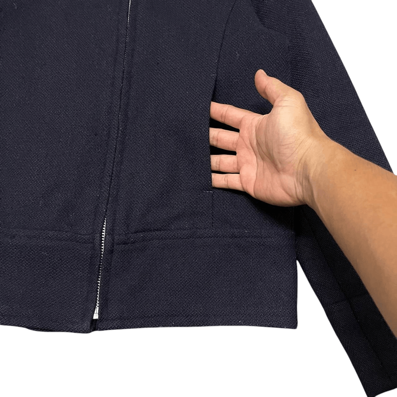 SHIPS Vintage Ships Double Zipper Rider Jacket Size M / US 6-8 / IT 42-44 - 4 Thumbnail