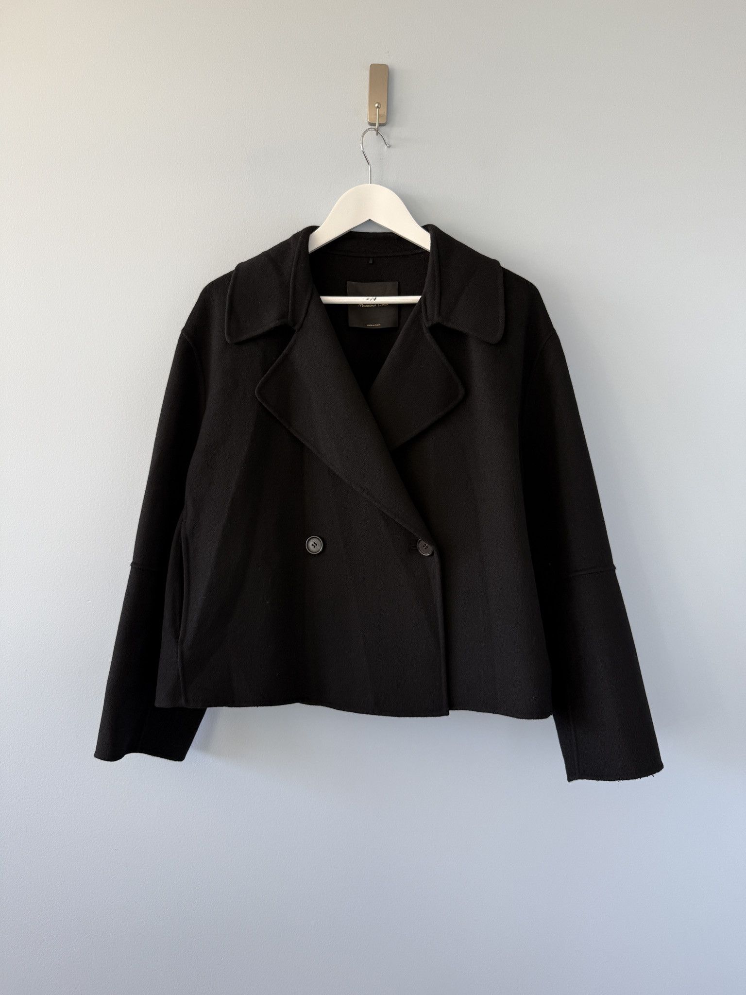 Massimo Dutti Massimo Dutti Wool Blend Double-Breasted Jacket Size L / US 10 / IT 46 - 1 Thumbnail