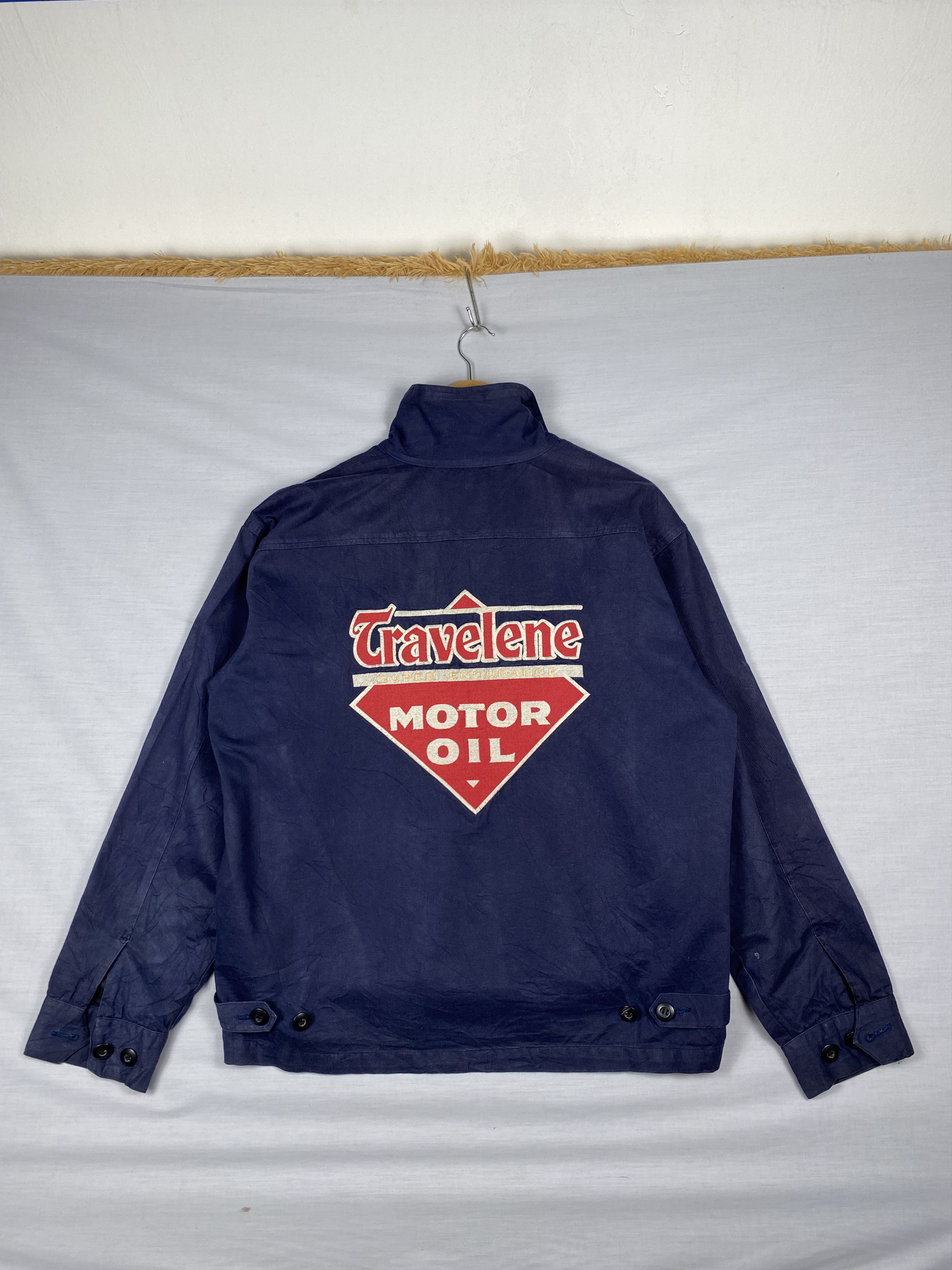 Japanese Brand Vintage Seven STC Backside Logo Plain Canvas Bomber Jacket Size US L / EU 52-54 / 3 - 2 Thumbnail
