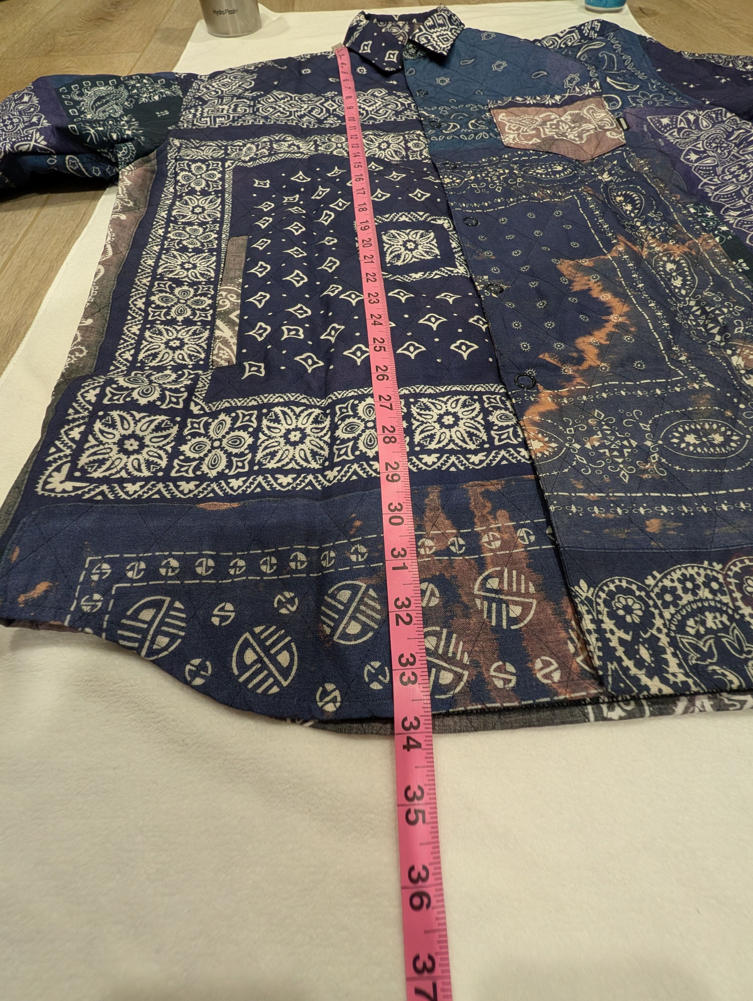 Neighborhood Neighborhood Quilt-B E-Shirt 202AQNH-SHM06 Size US M / EU 48-50 / 2 - 4 Thumbnail