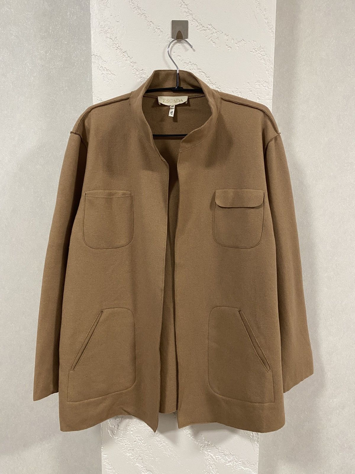 Escada Escada Camel Beige Coat wool and cashmere Jacket Size: 42 Size M / US 6-8 / IT 42-44 - 1 Thumbnail