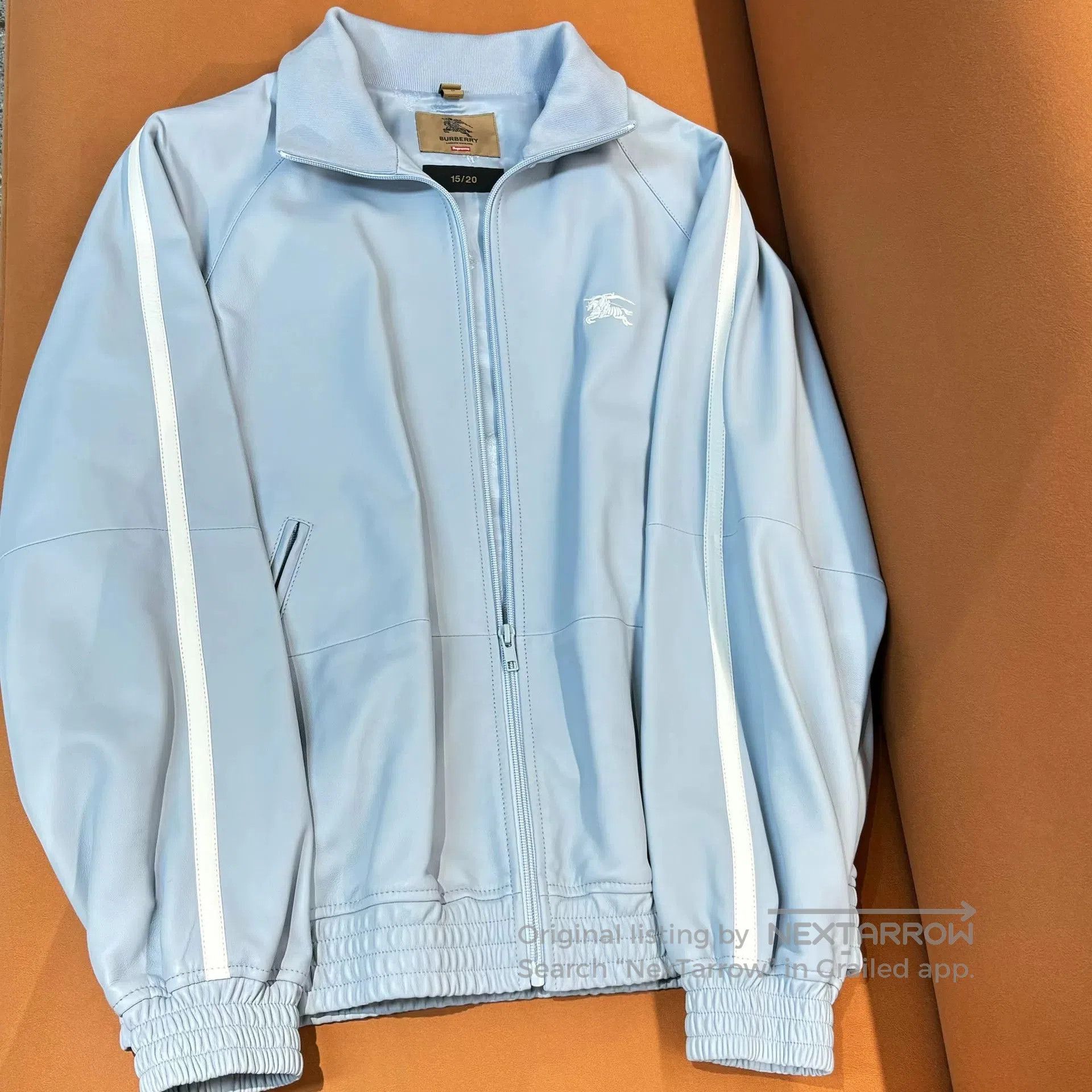 Burberry Burberry x Supreme Logo Leather Jacket. Size US M / EU 48-50 / 2 - 1 Thumbnail