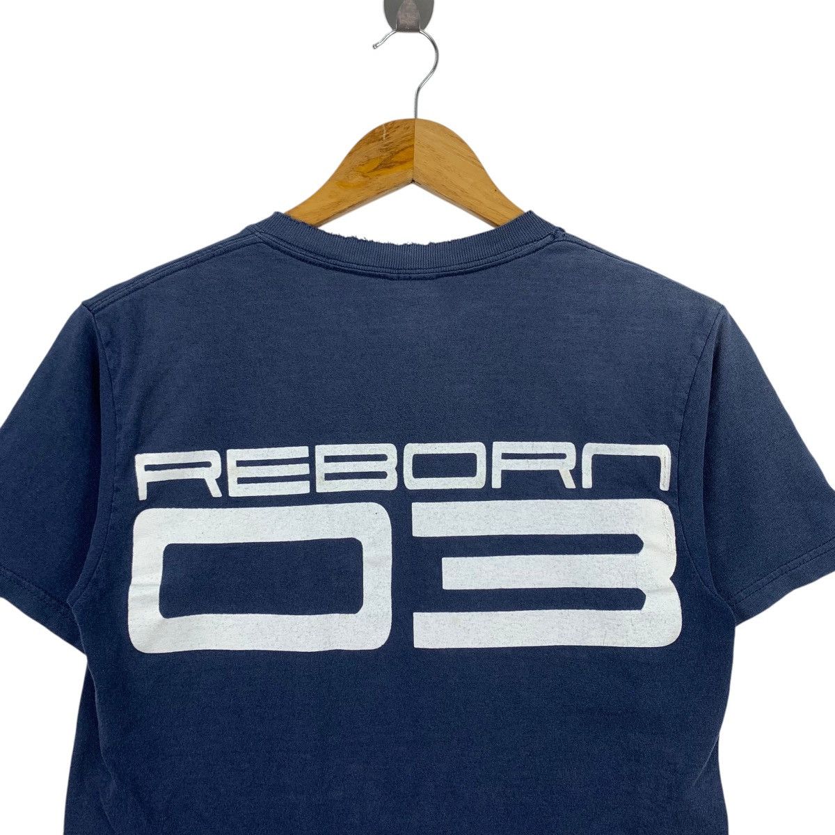 Japanese Brand VLIDGE REBORN 2003 Japanese Band Navy Short Sleeve Shirt Size US S / EU 44-46 / 1 - 5 Thumbnail