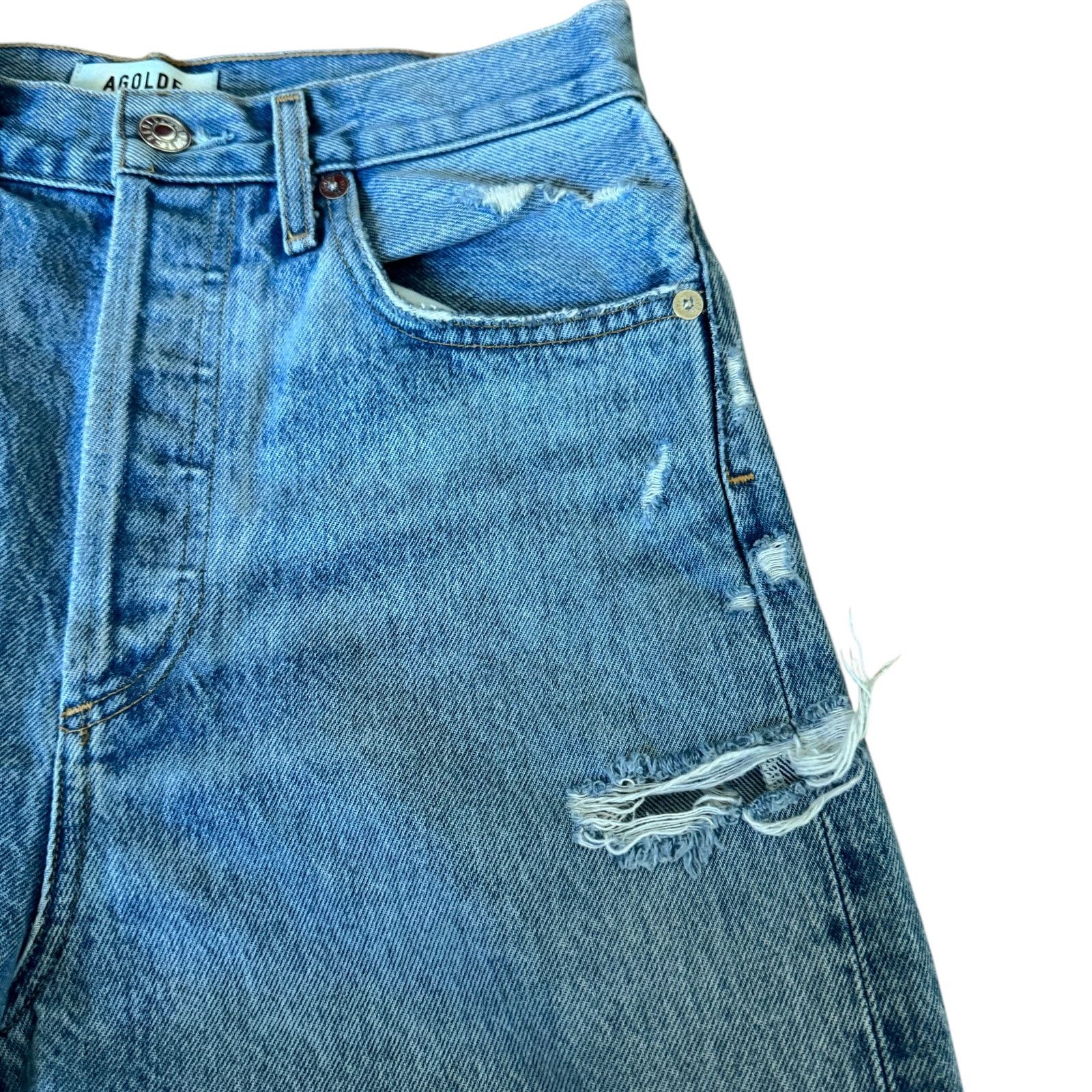 Agolde AGOLDE 90s Jeans Fallout Wash Distressed Size 24" / US 00 / IT 34 - 6 Thumbnail
