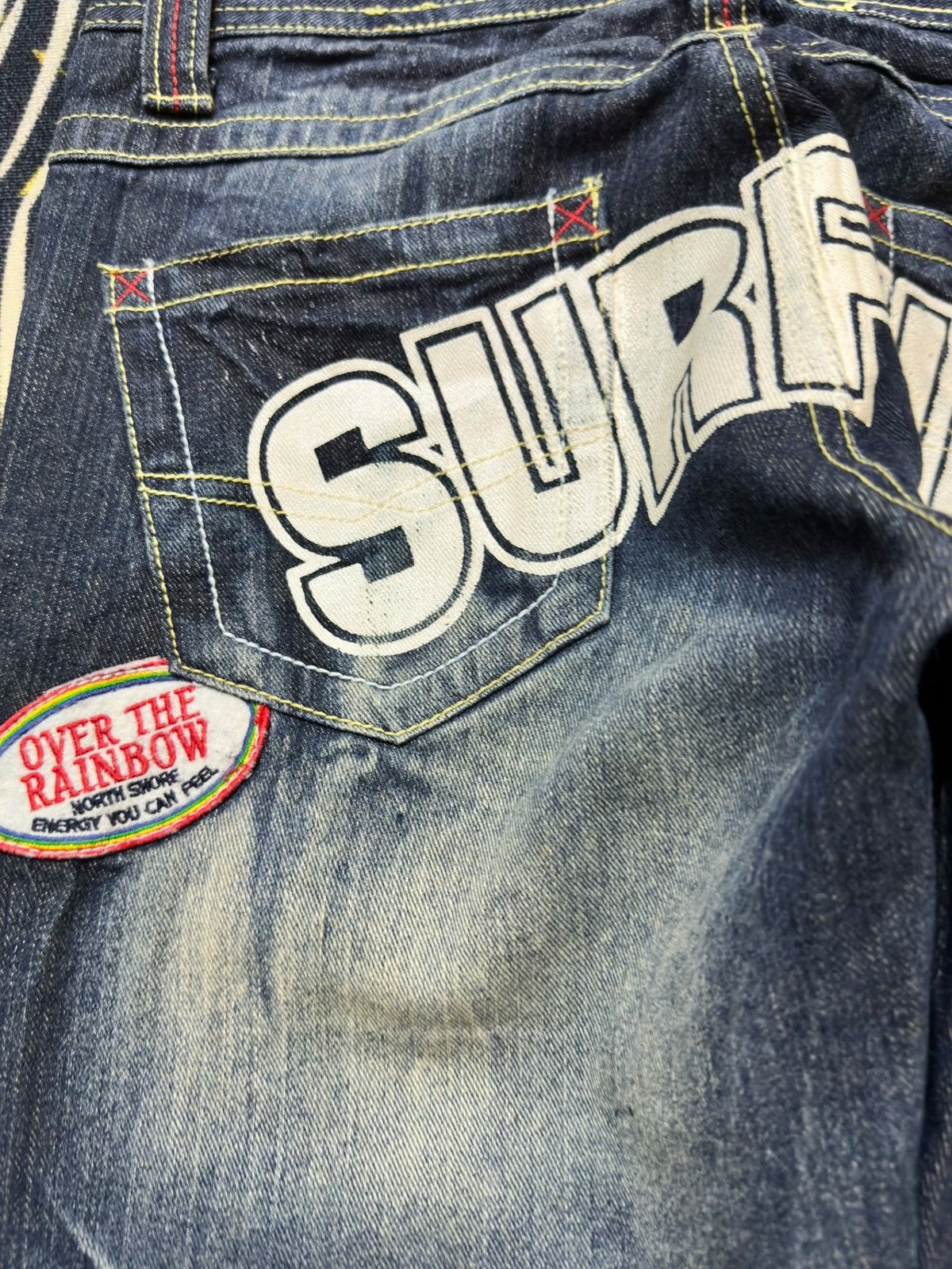 Tornado Mart Vintage Japanese Brand Mudwash Wrinkles Patchwork Denim Size US 30 / EU 46 - 6 Thumbnail