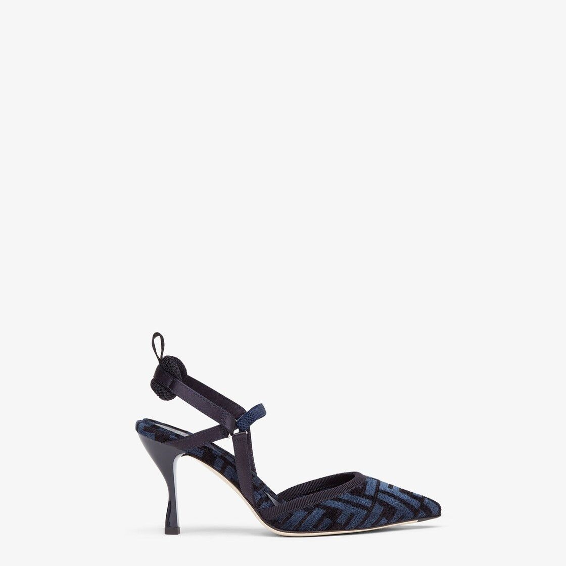 Fendi o1w1db10325 8J8361 Colibri Lite Pumps in Navy Blue Size US 7 / IT 37 - 1 Thumbnail