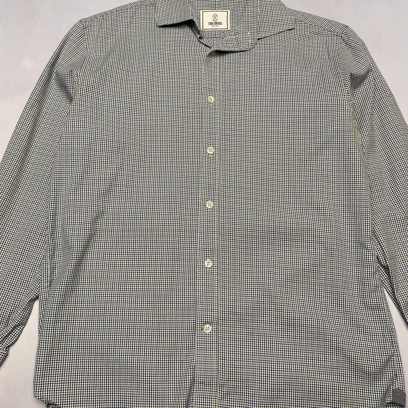 Todd Snyder Todd Snyder Gingham Check Button Up Shirt Men's 15.5 32/33 Size US M / EU 48-50 / 2 - 2 Thumbnail